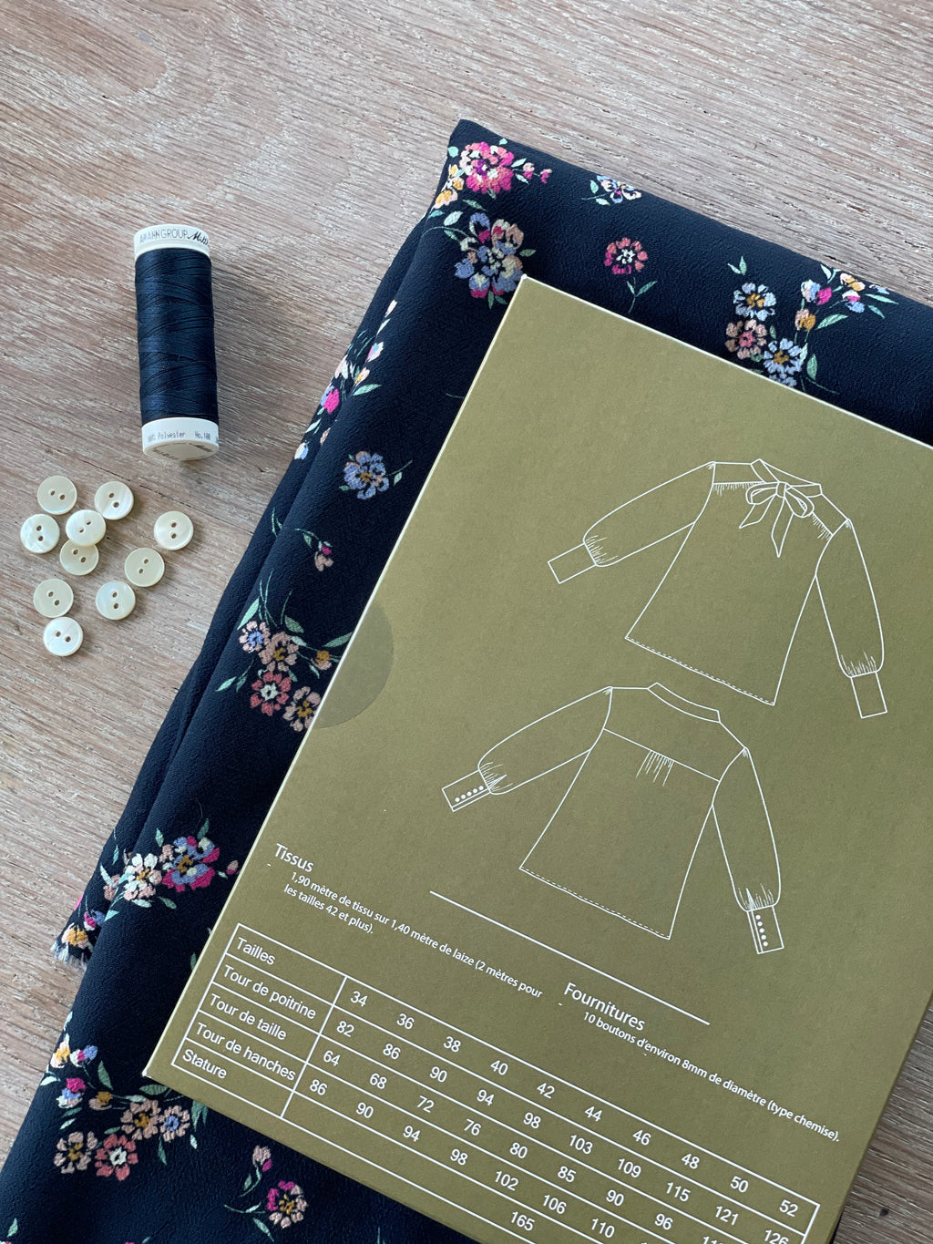 Ensemble Blouse Arielle & Crêpe viscose Ivy