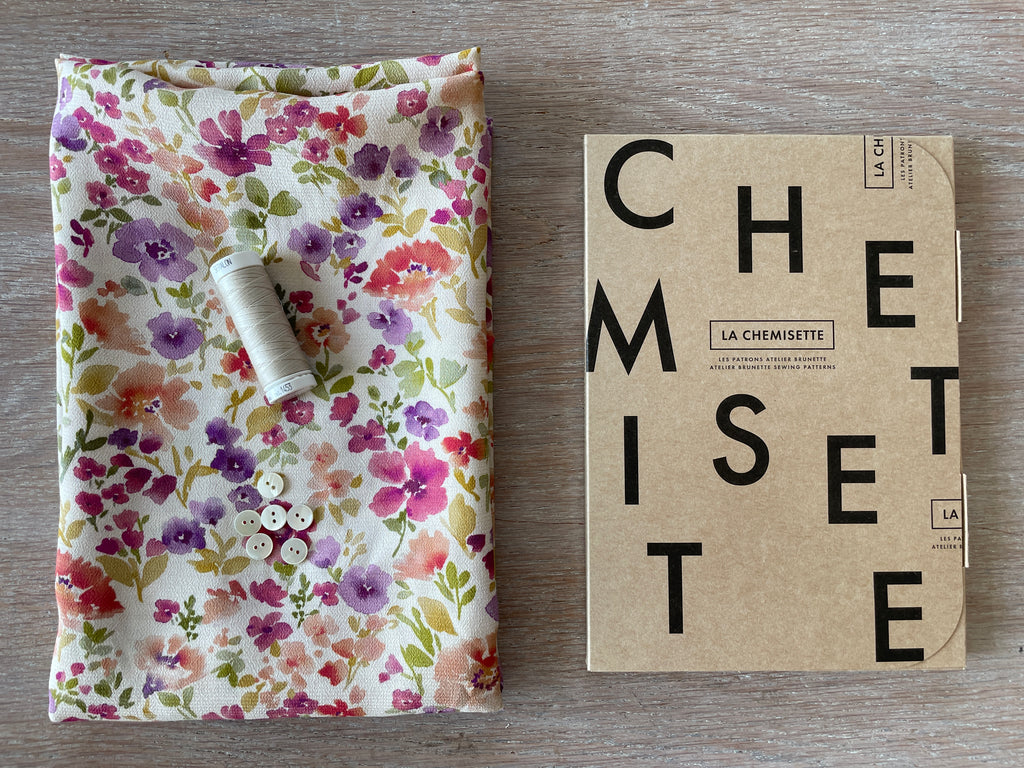 Ensemble La Chemisette & crêpe marocain de viscose Ecovero Felicità
