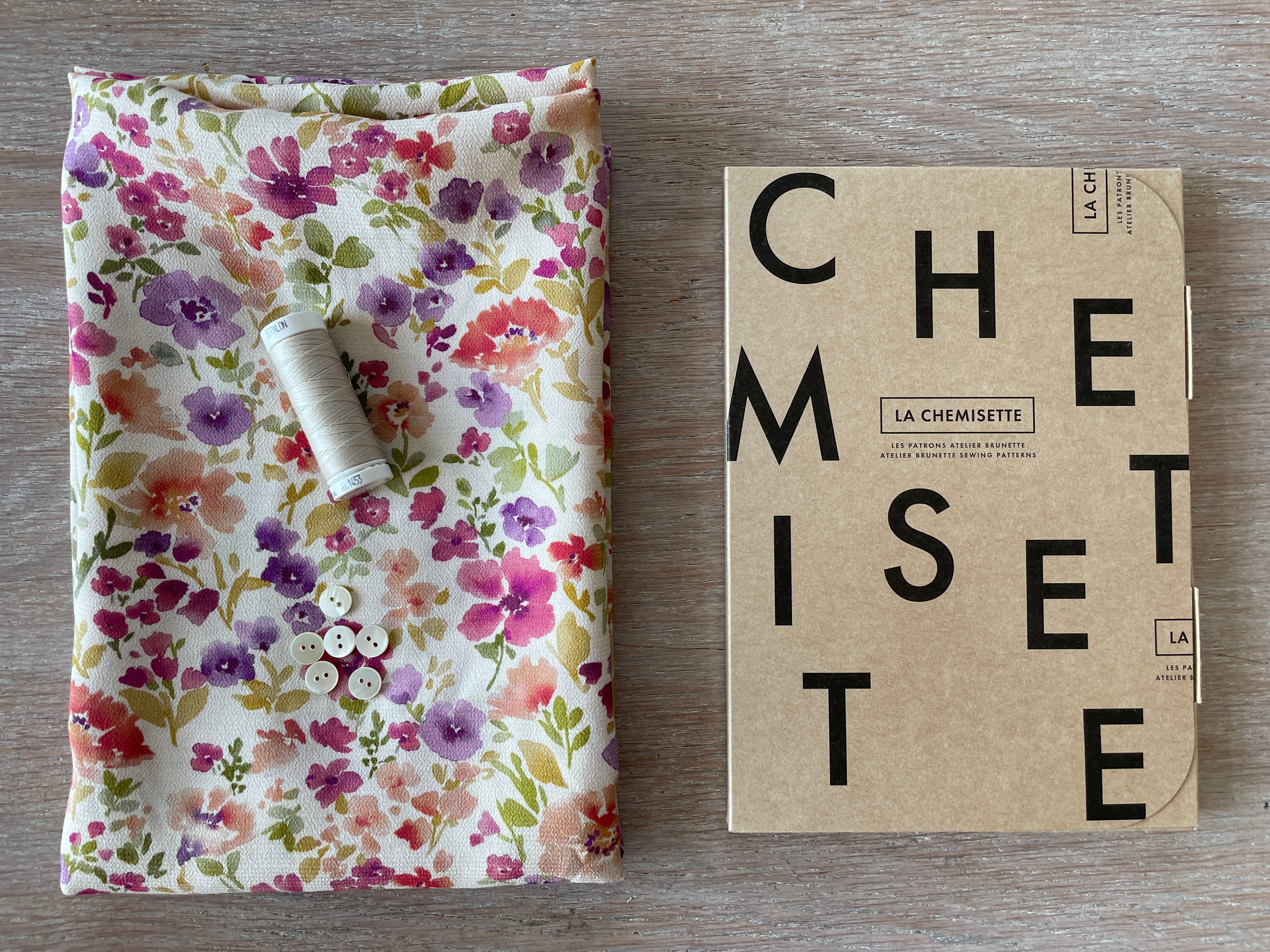 Ensemble La Chemisette & crêpe marocain de viscose Ecovero Felicità