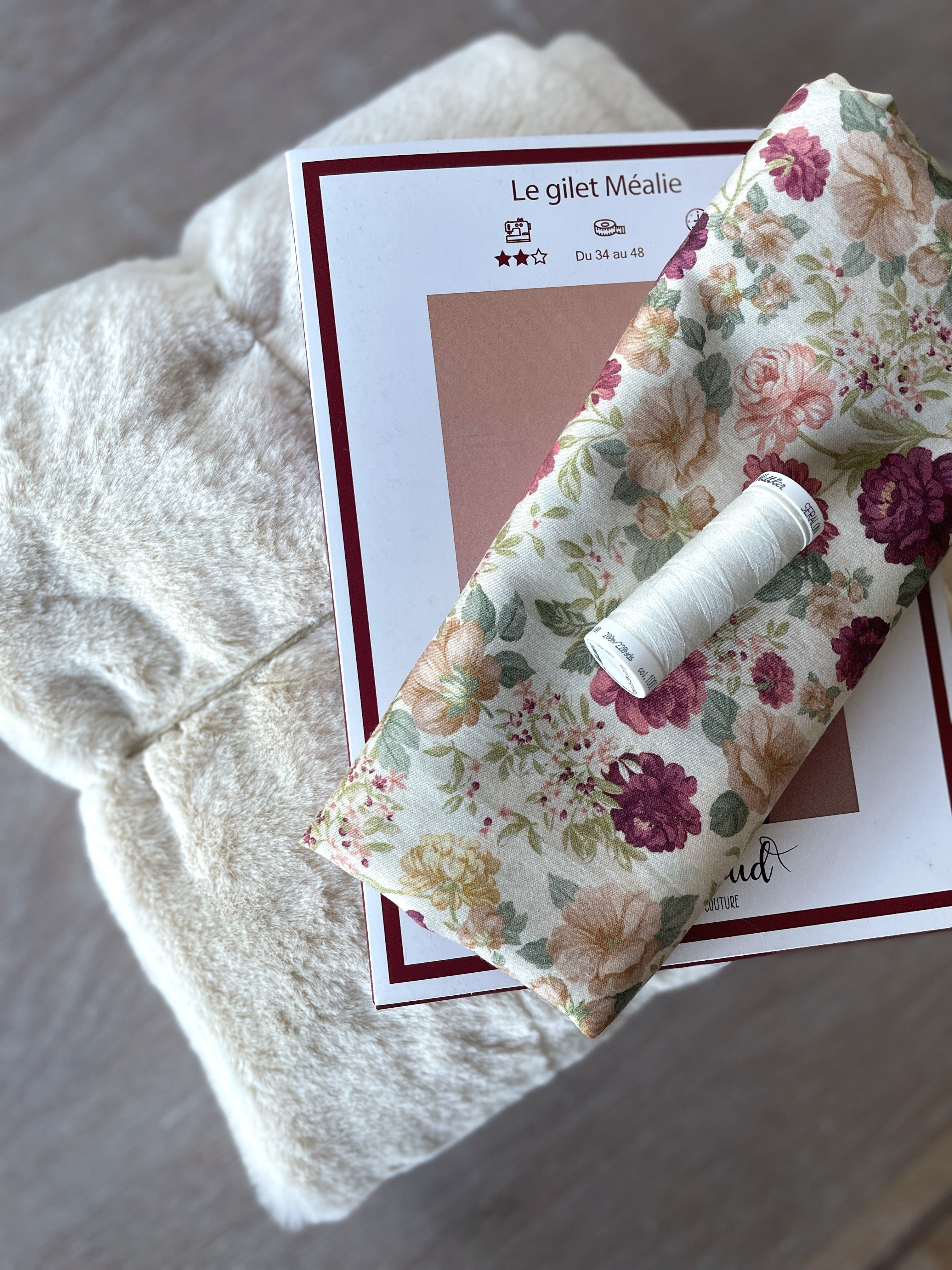 Kit à coudre Gilet de Berger Méali en Fourrure Doudou
