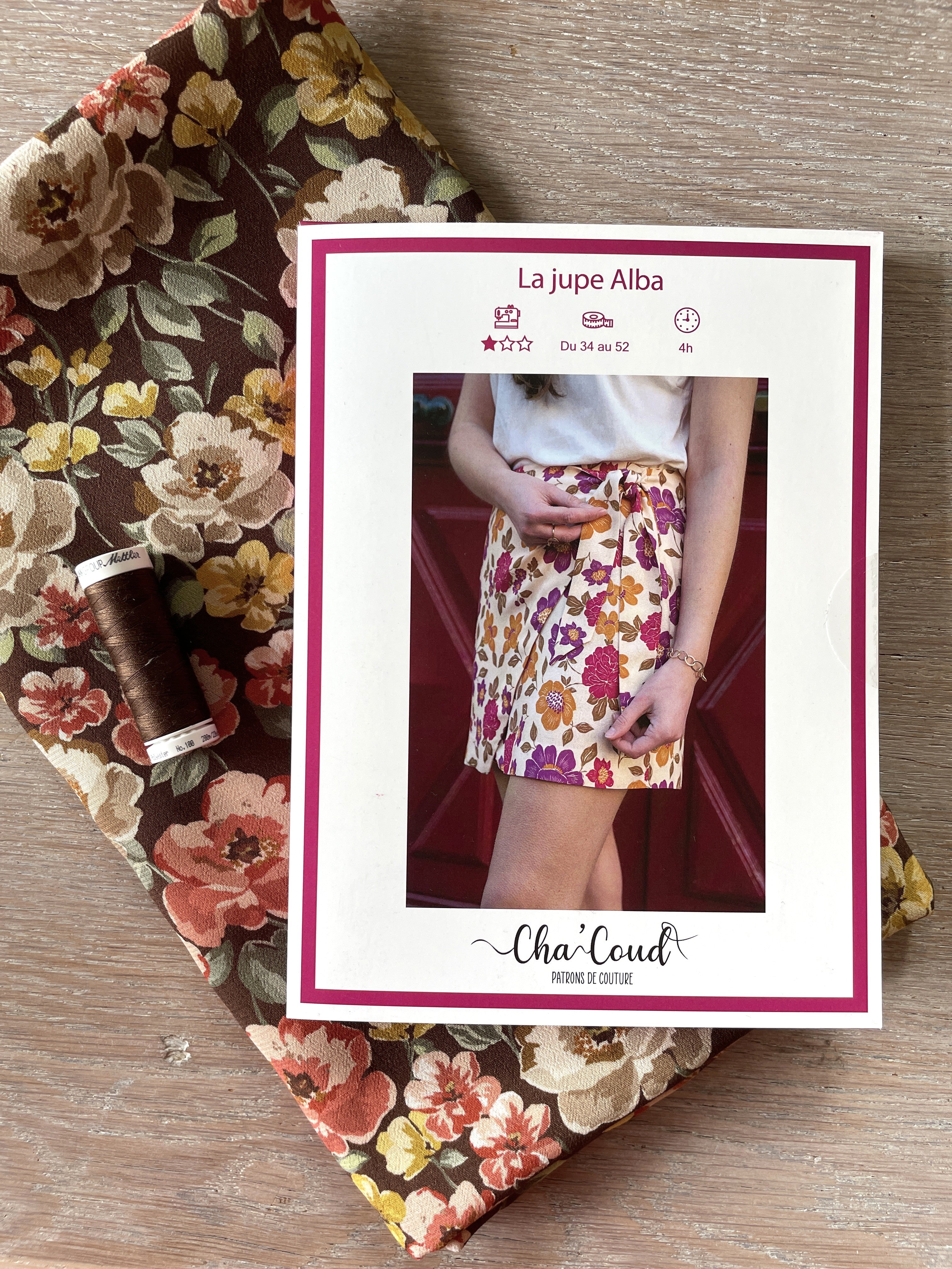 Ensemble Jupe Alba et crêpe marocain de viscose Ecovero Inaya