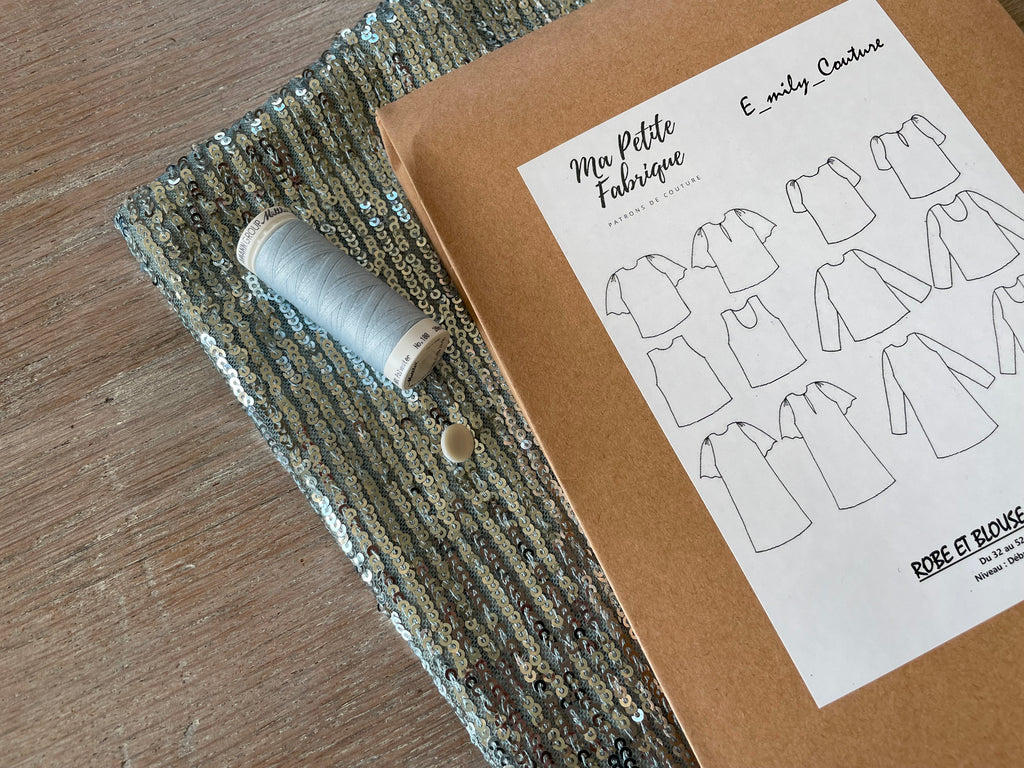 Ensemble Top Ange & Sequins souples Glacier