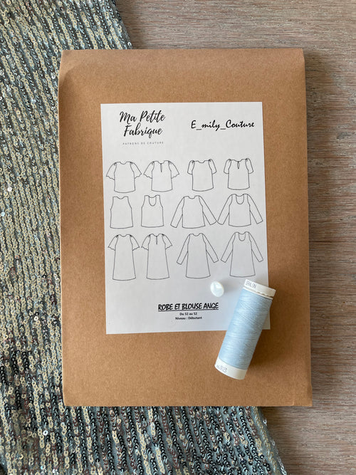 Ensemble Top Ange & Sequins souples Glacier