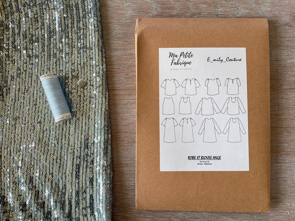 Ensemble Top Ange & Sequins souples Glacier