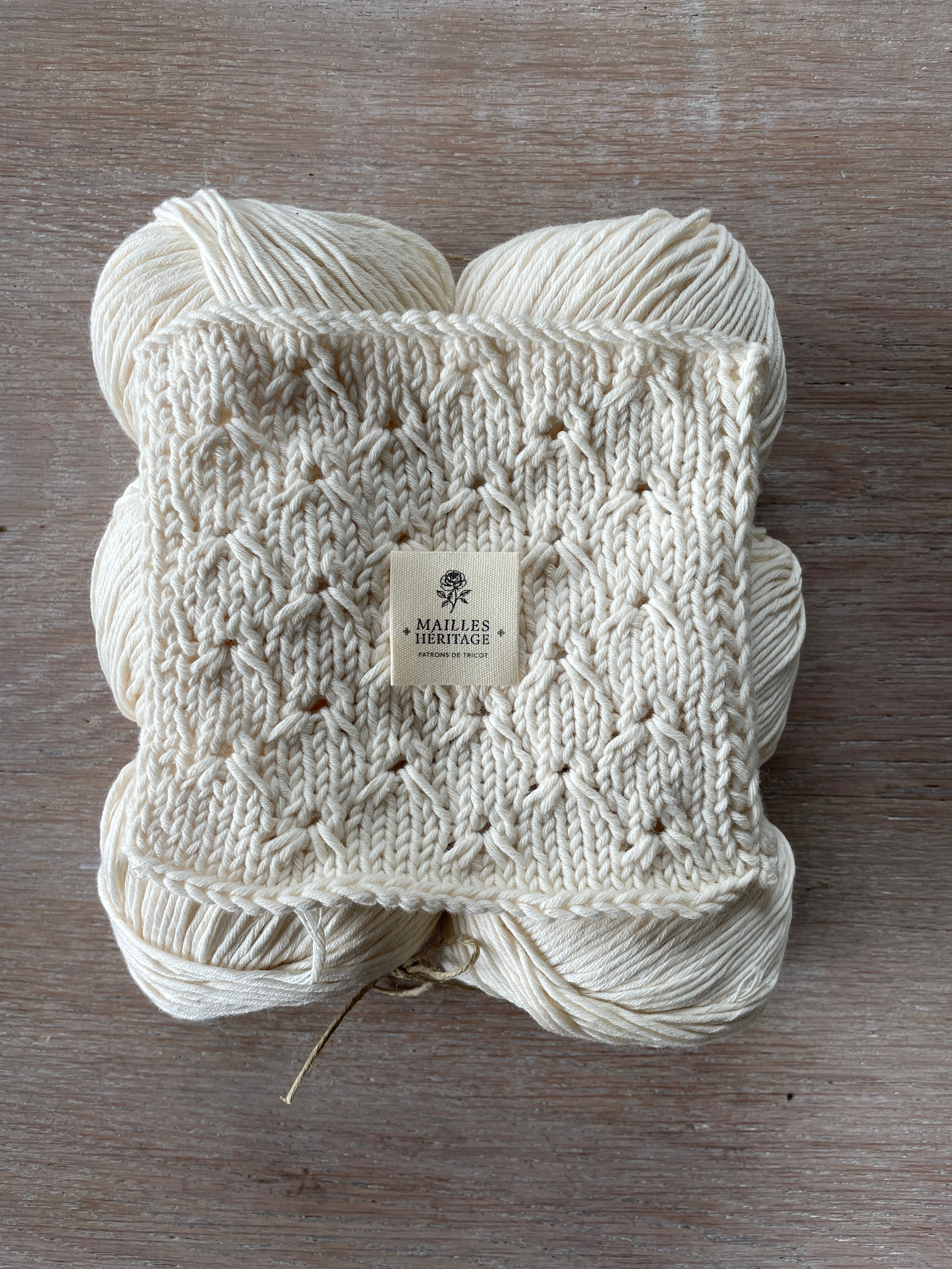 Kit tricot - Gilet Iris en fil Oléron - Collab' Mailles Héritage x Atelier 27