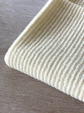 Ribbed wool knit - Solid Ivory