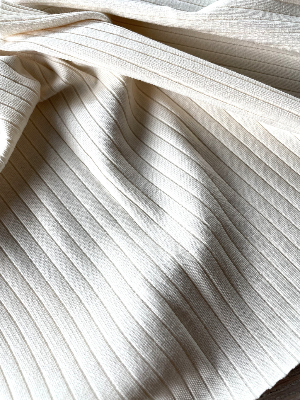 Jersey à côtes - Colette - Ivoire