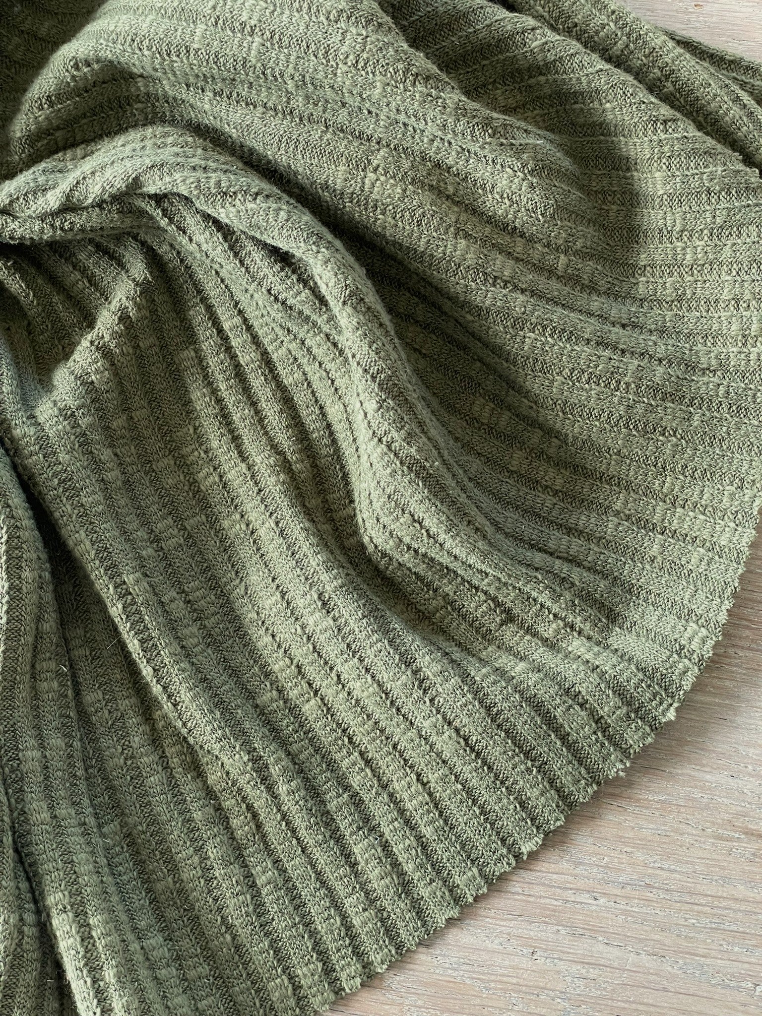 Maille à côtes - Coline - Olive