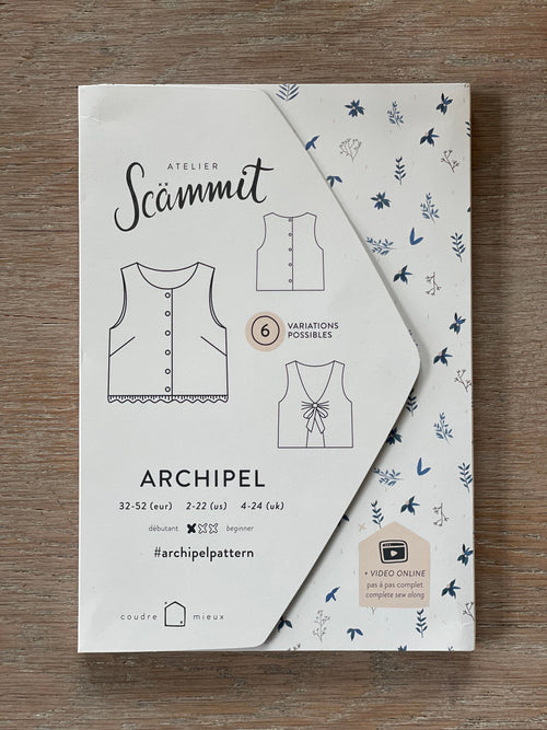 Patron Pochette - Top Archipel - Atelier Scammït