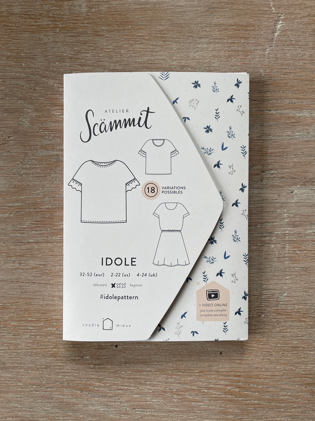Patron Pochette - Blouse, t-shirt ou robe Idole - Atelier Scammït
