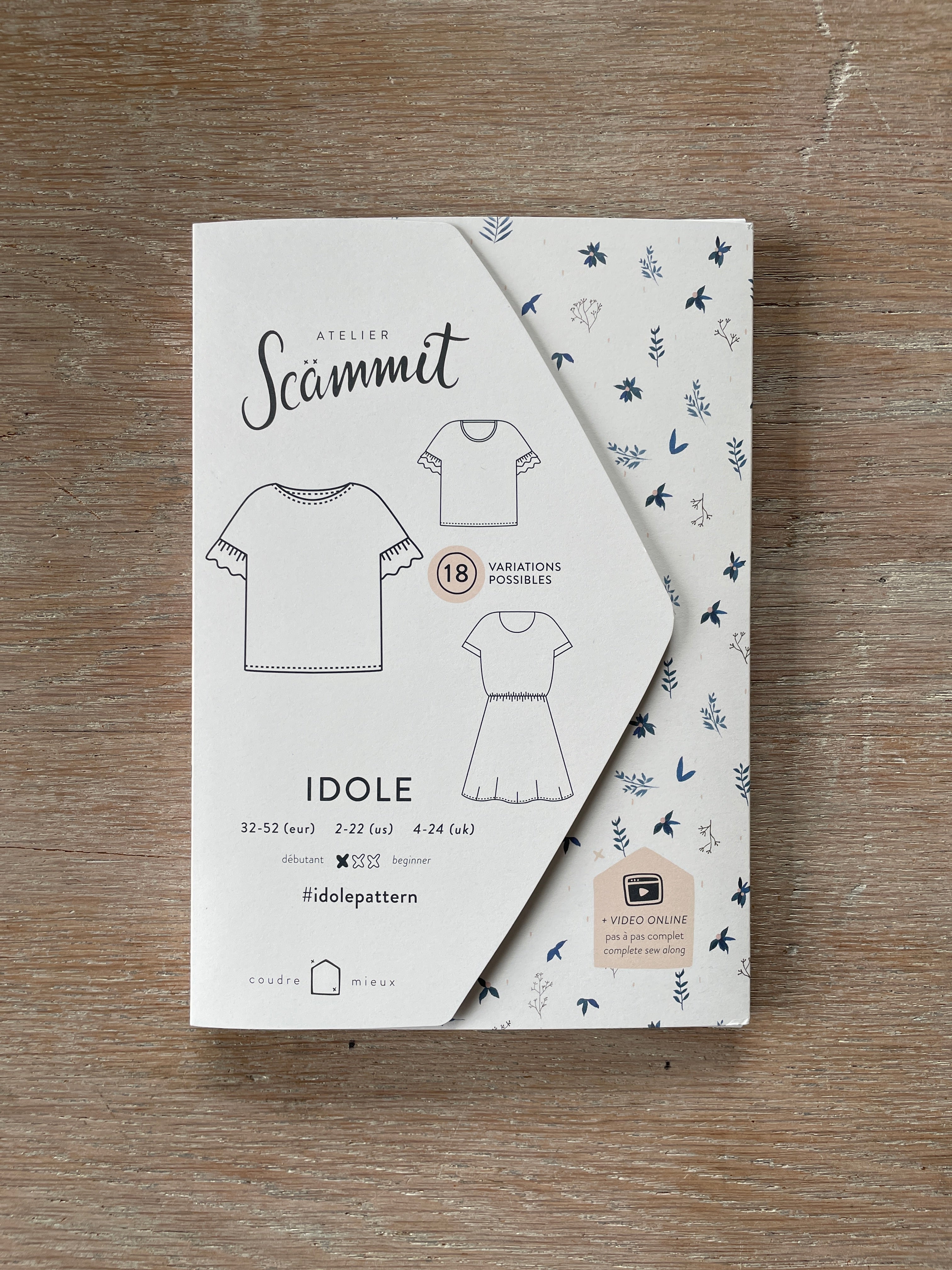 Patron Pochette - Blouse, t-shirt ou robe Idole - Atelier Scammït