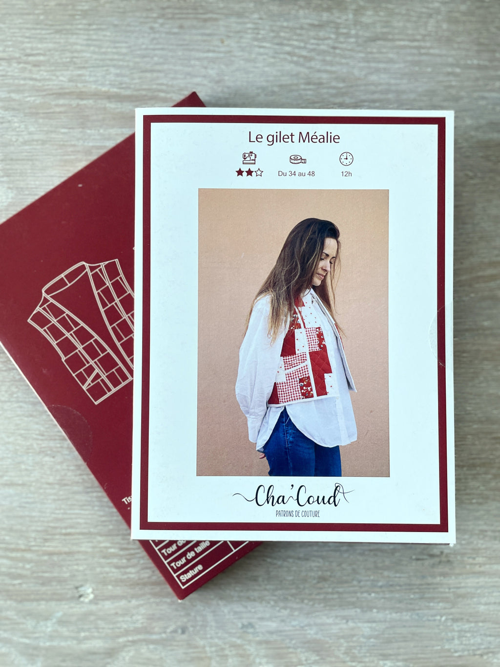 Patron Pochette - Gilet Meali - Cha'Coud