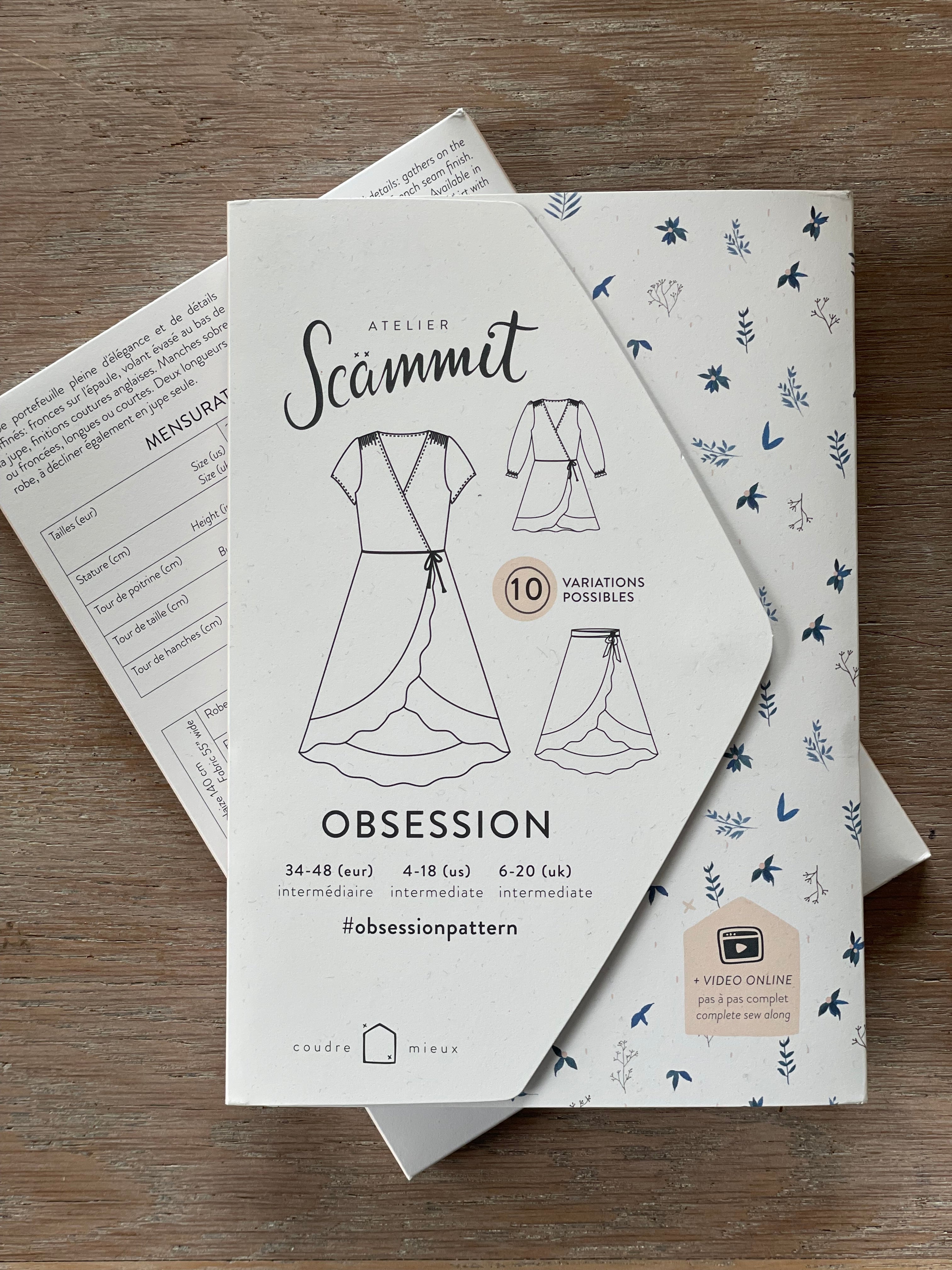 Patron Pochette - Robe Obsession - Atelier Scammït