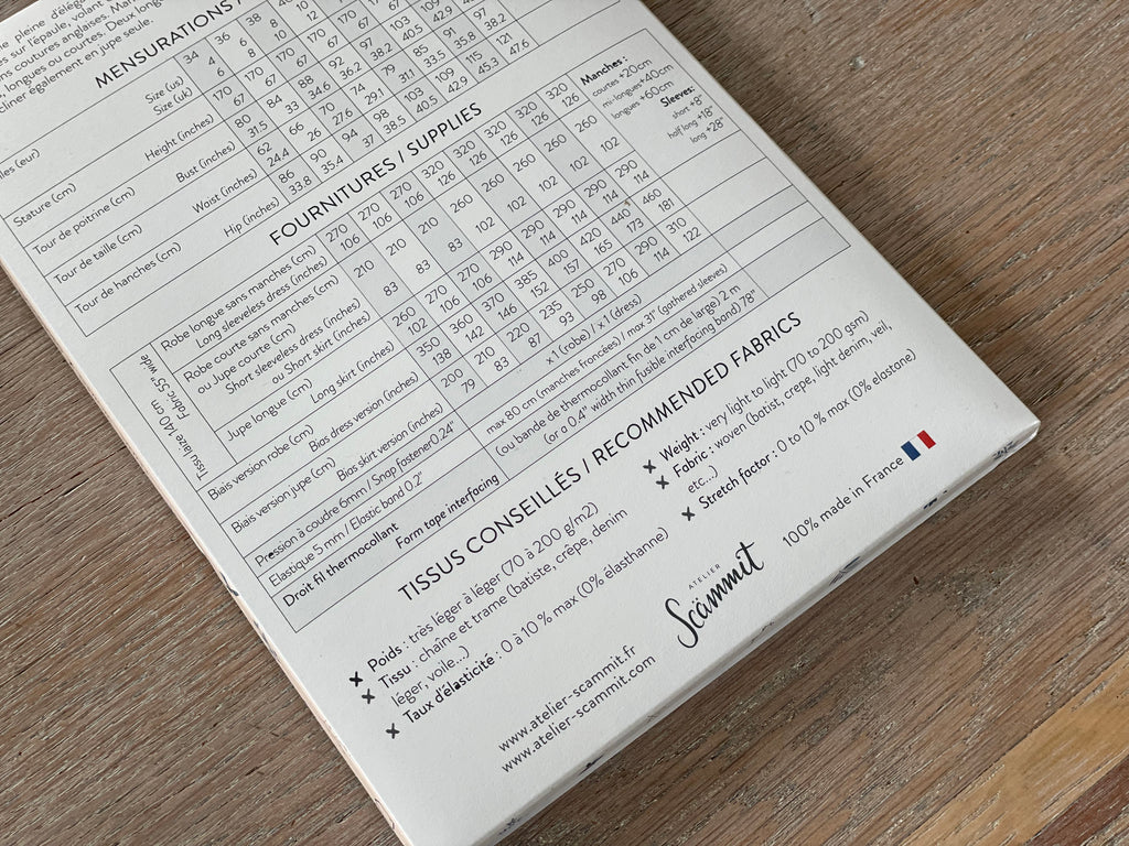 Patron Pochette - Robe Obsession - Atelier Scammït