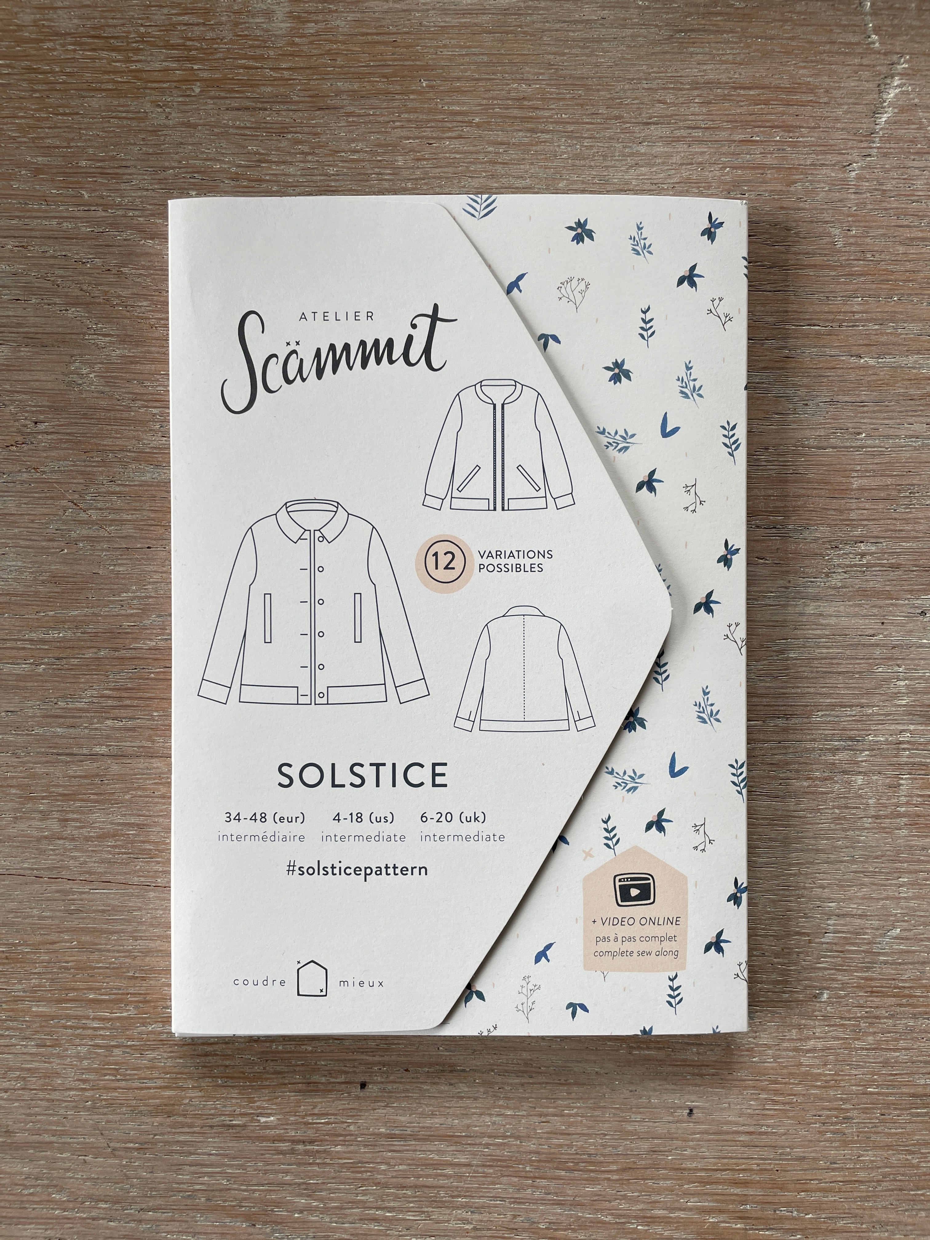 Patron Pochette - Blouson Solstice - Atelier Scammït