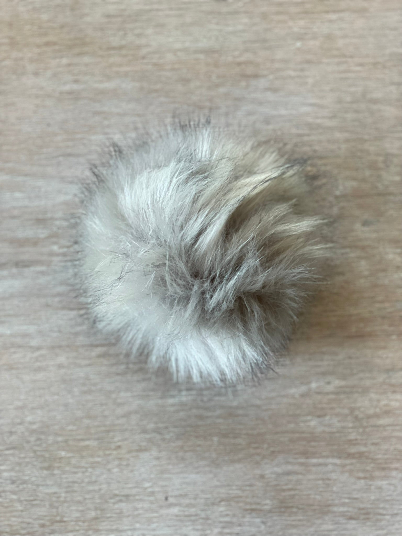 Handmade faux fur pompom