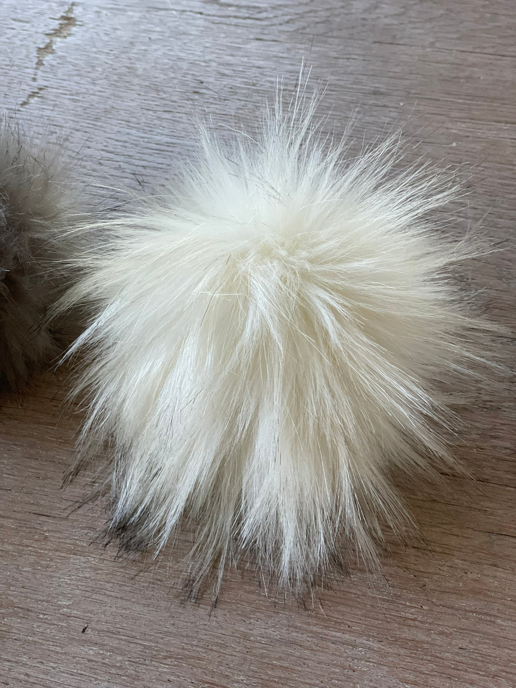 Handmade faux fur pompom