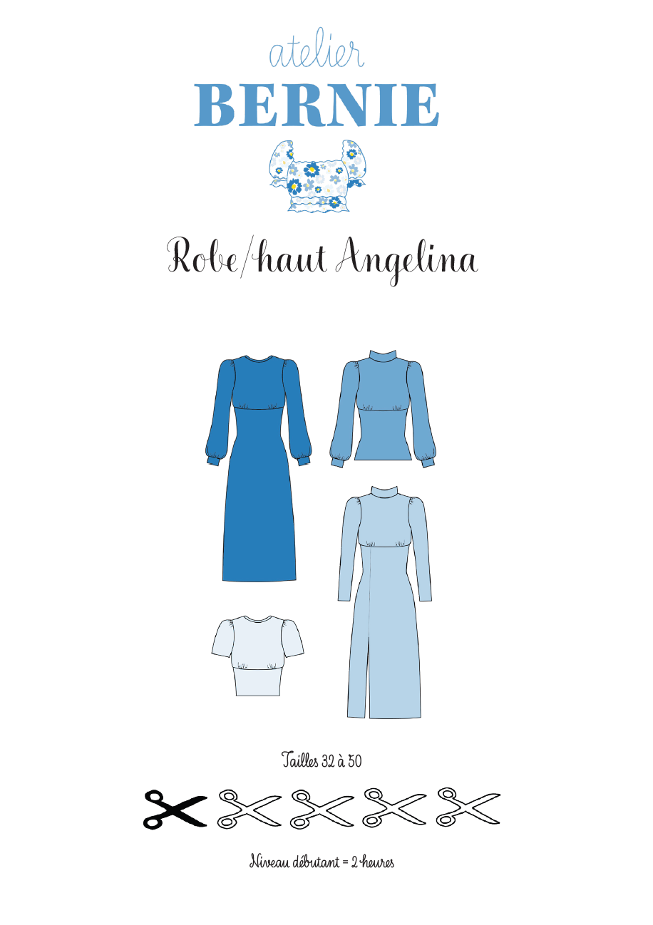PDF Pattern - Angelina Dress and Top - Atelier Bernie