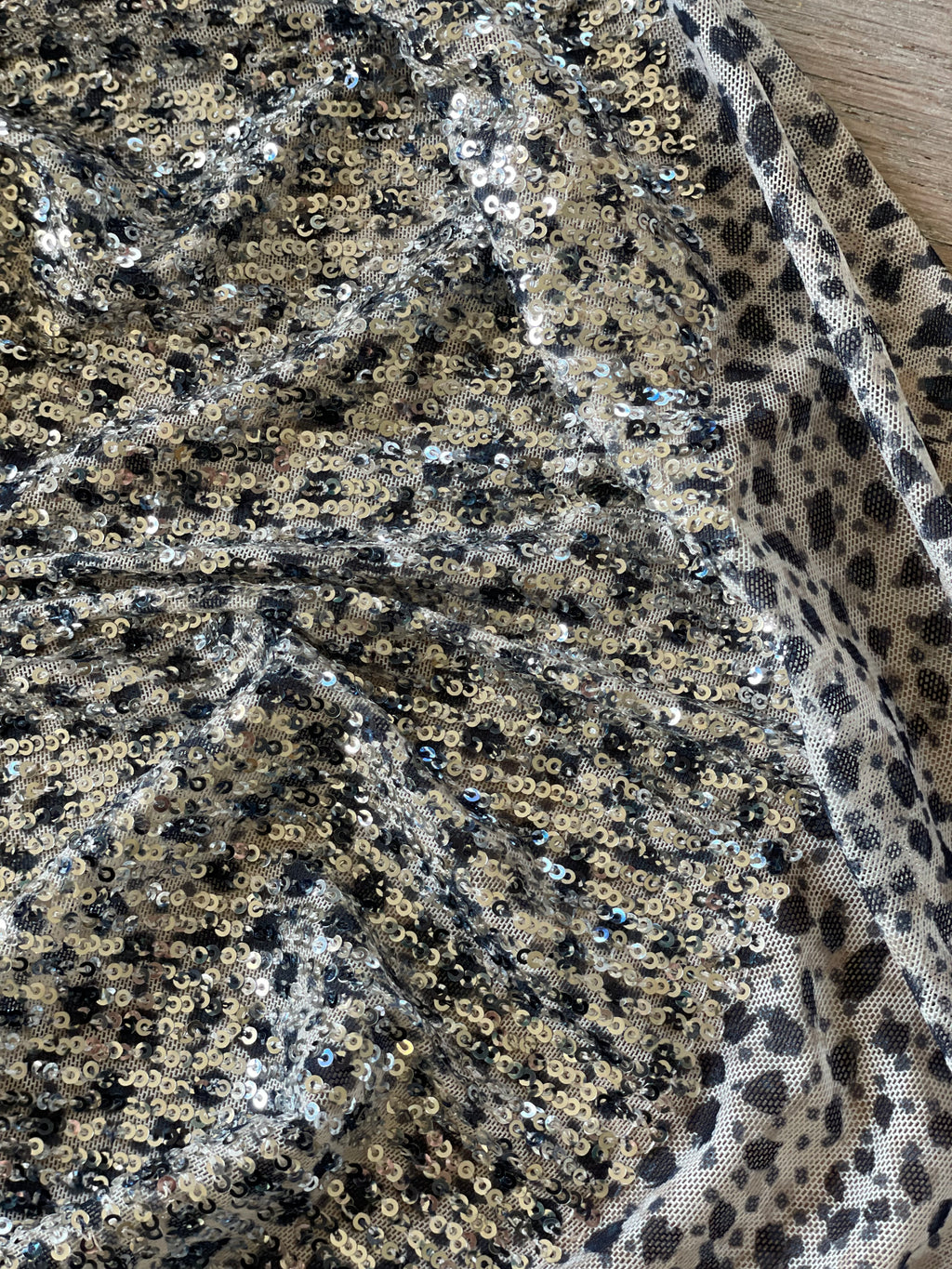 Sequins souple argent - Imprimé Prisca