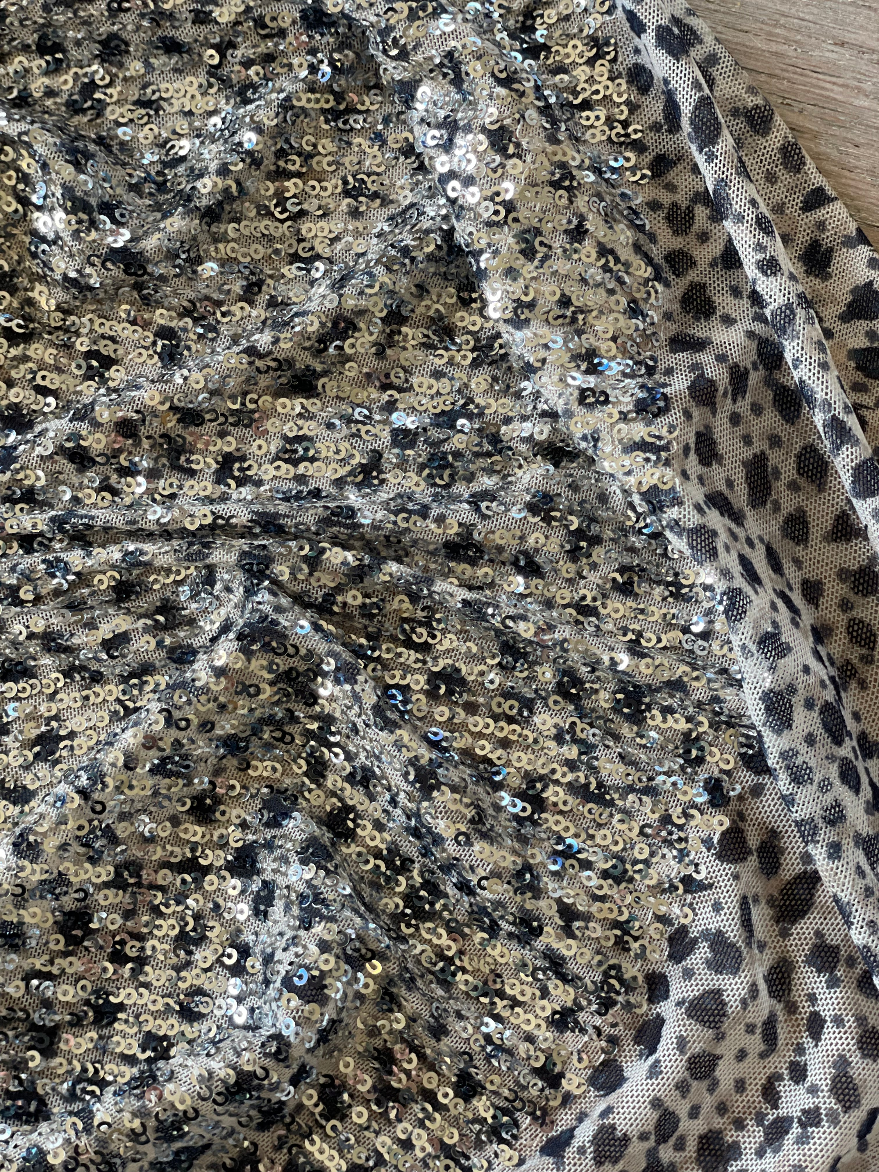 Sequins souple argent - Imprimé Prisca