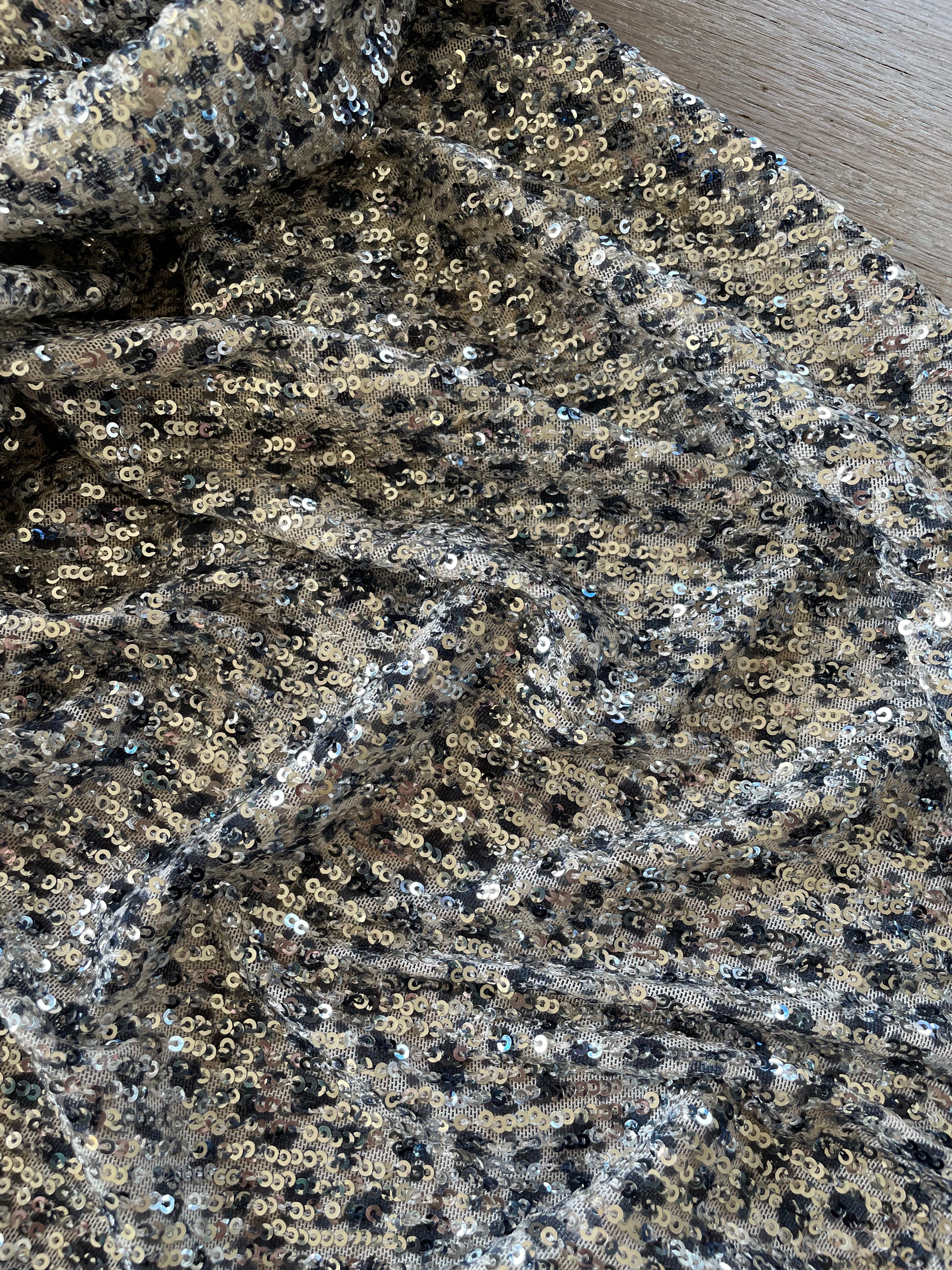 Sequins souple argent - Imprimé Prisca