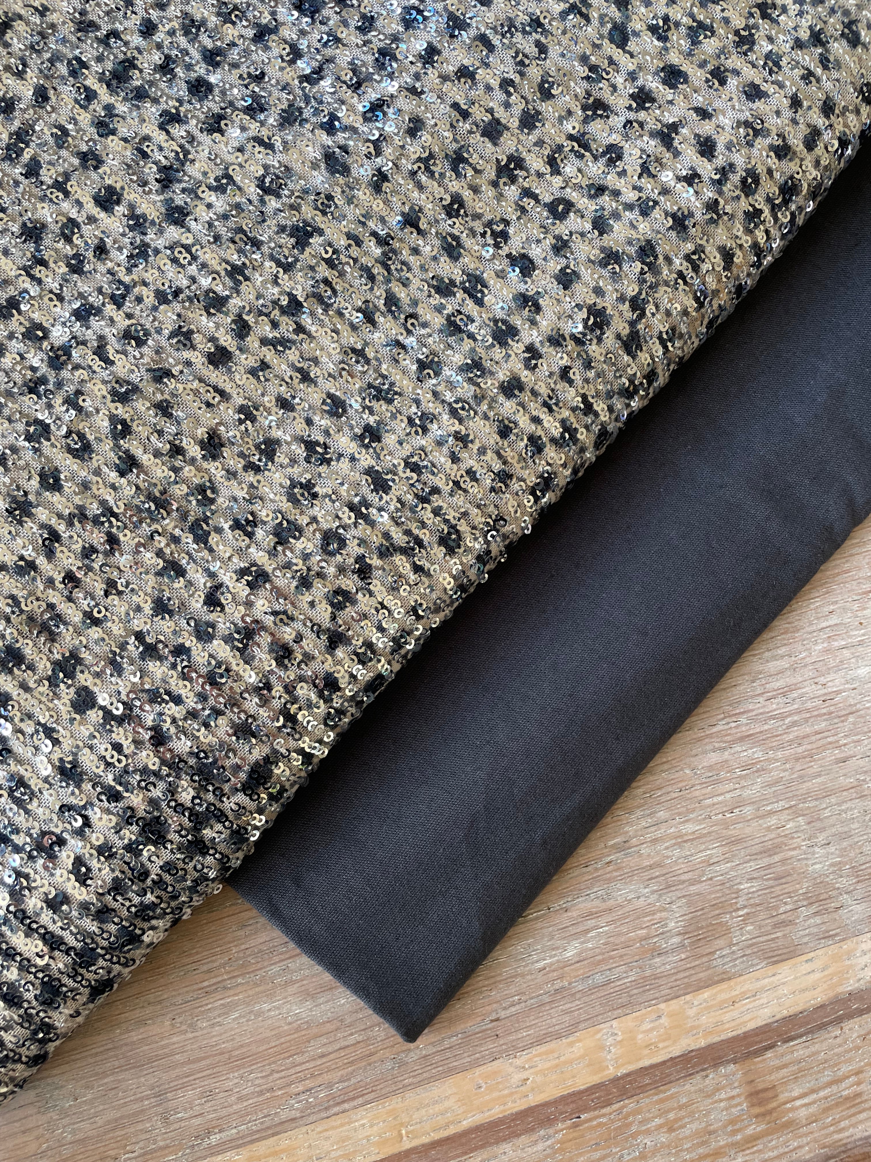 Sequins souple argent - Imprimé Prisca