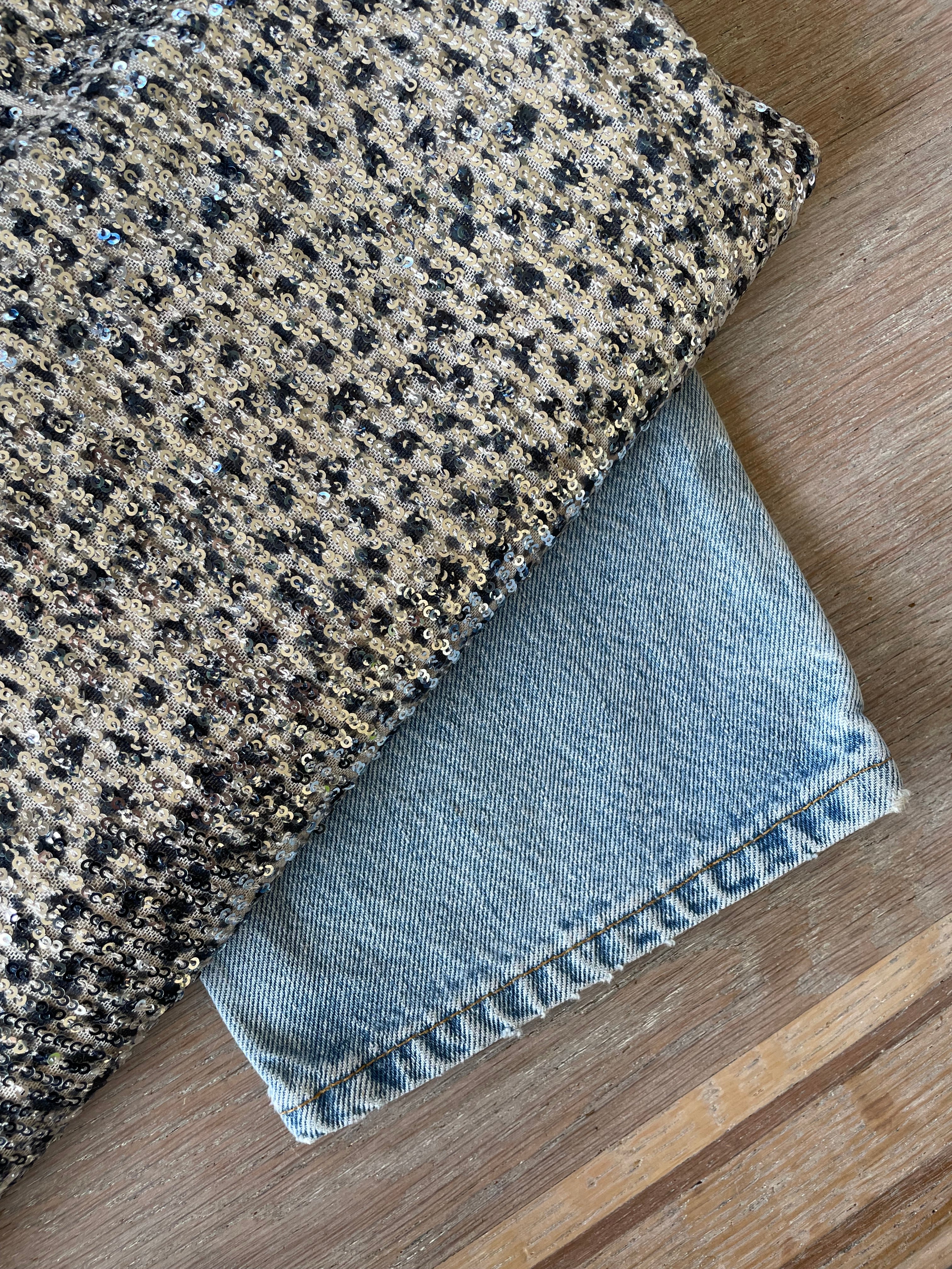 Sequins souple argent - Imprimé Prisca