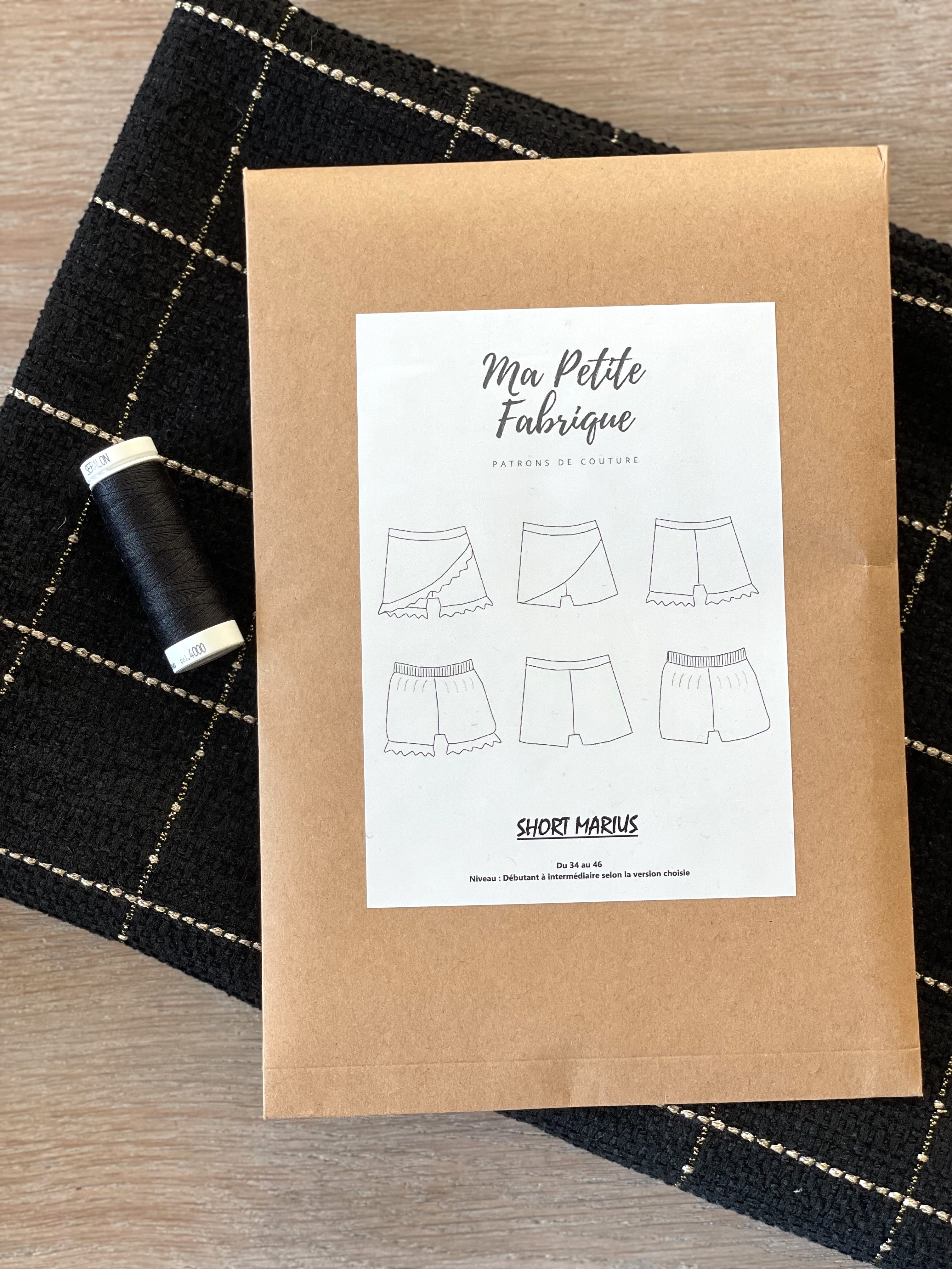 Ensemble Short Marius - Jacquard Quadro