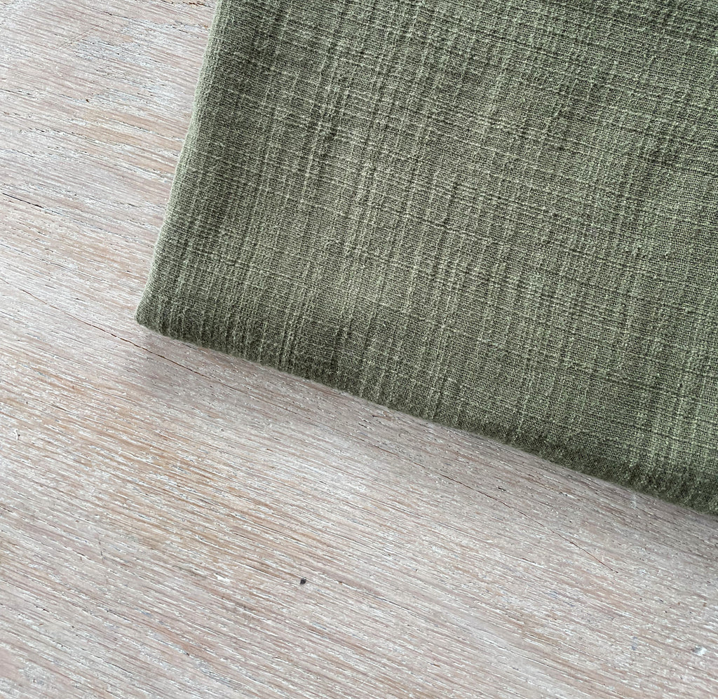 Toile flammée - Kos - Vert olive