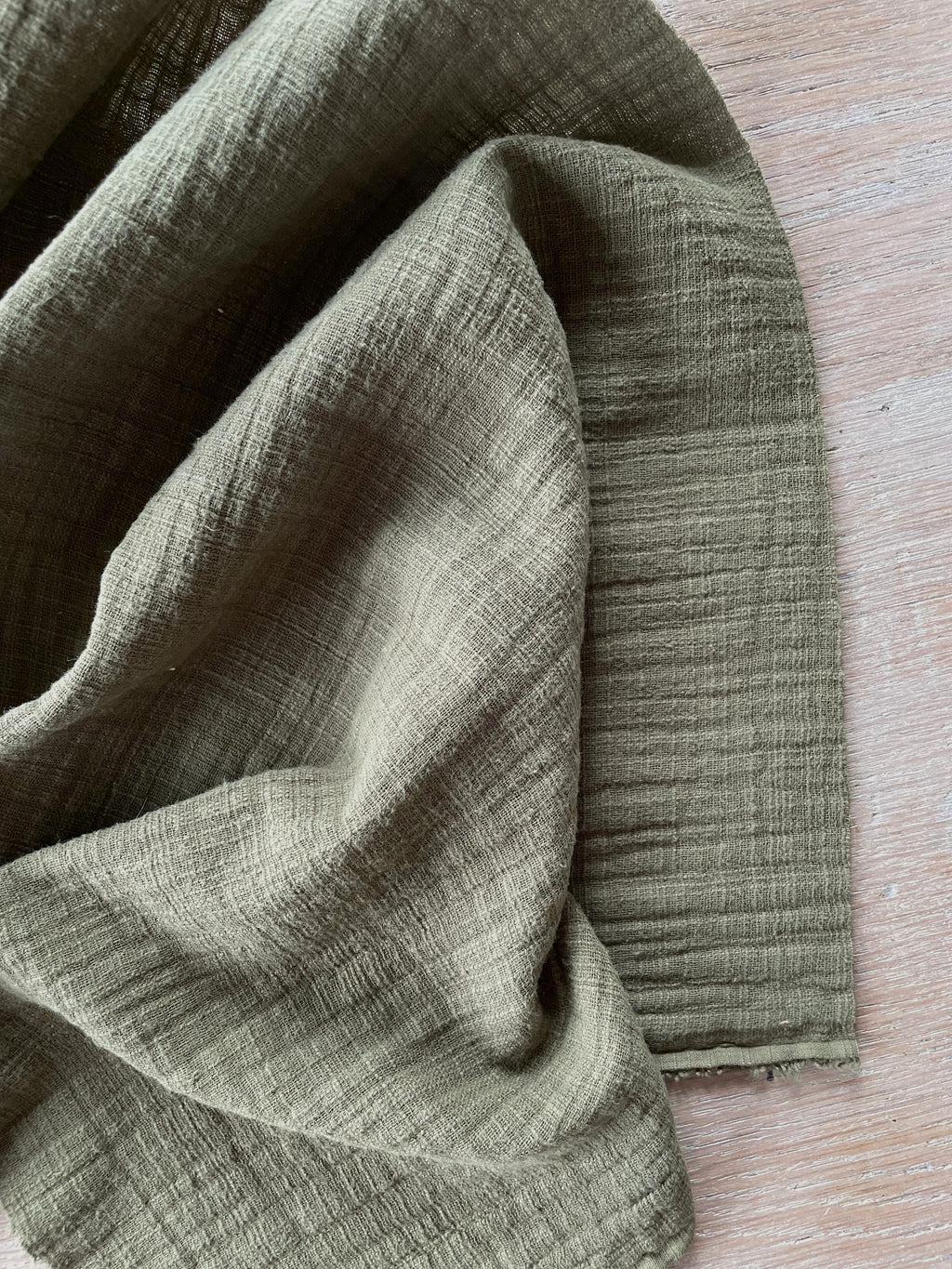 Toile flammée - Kos - Vert olive