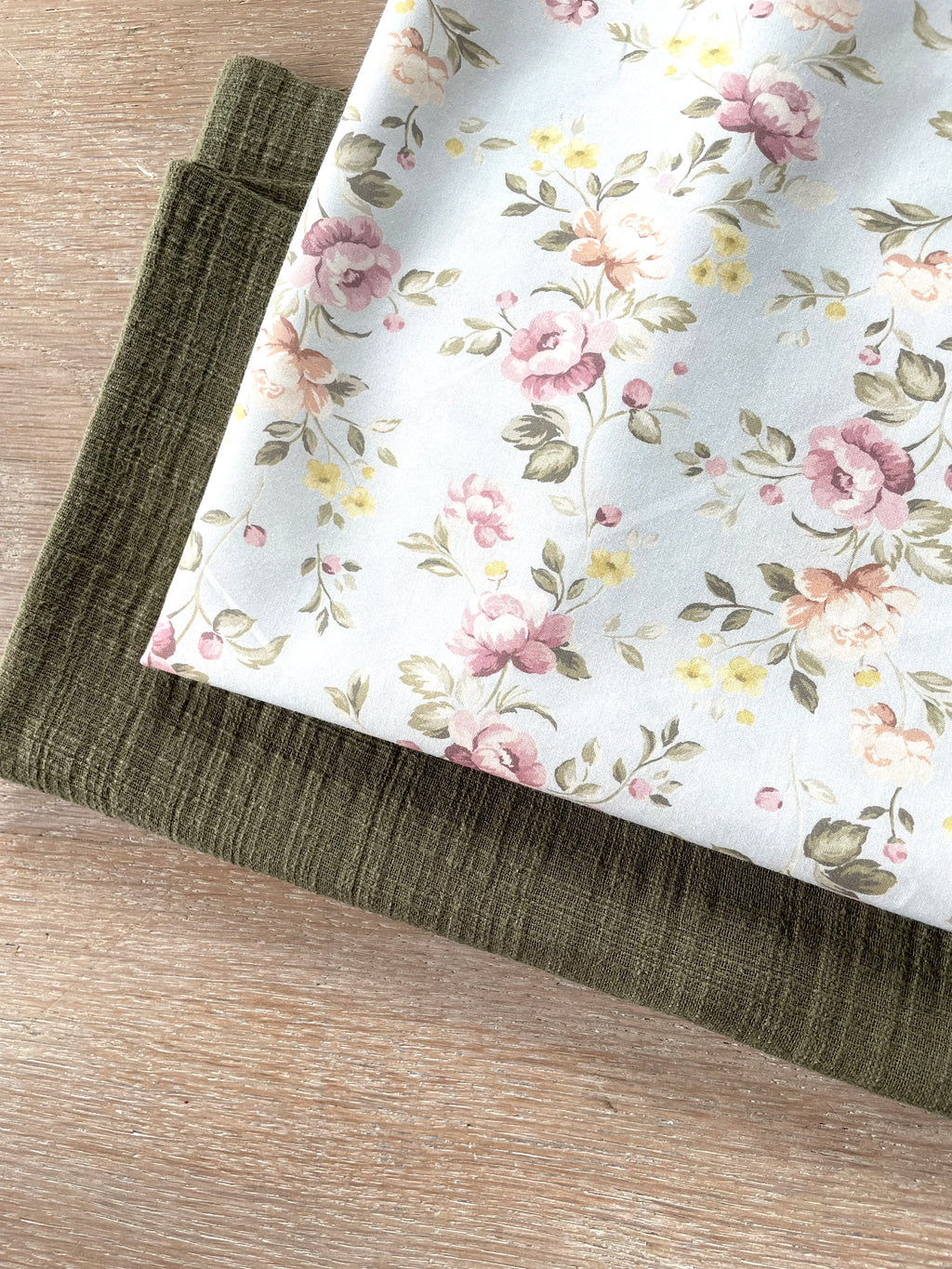 Toile flammée - Kos - Vert olive