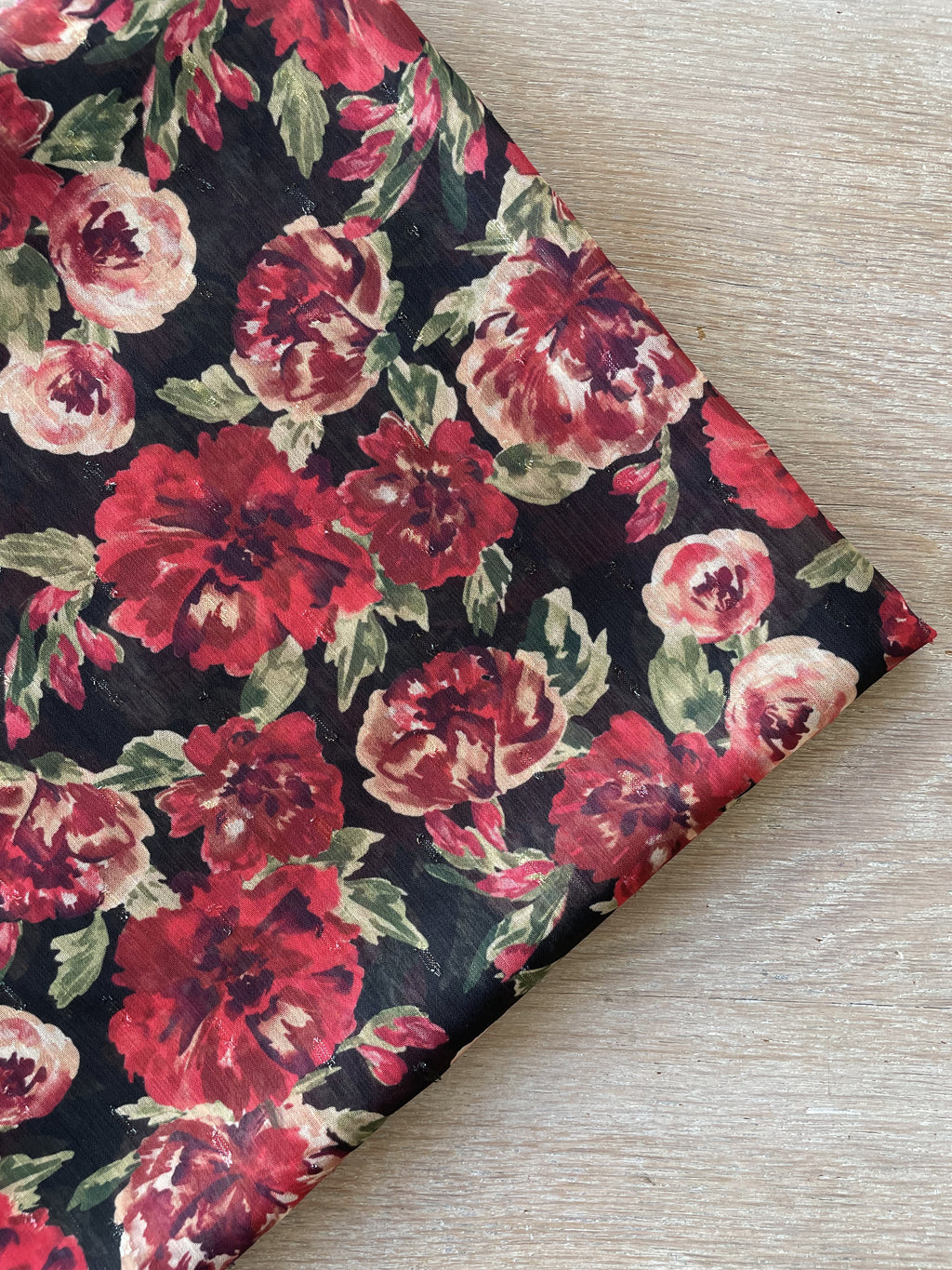 Voile Lurex Plumetis  - Imprimé Paula