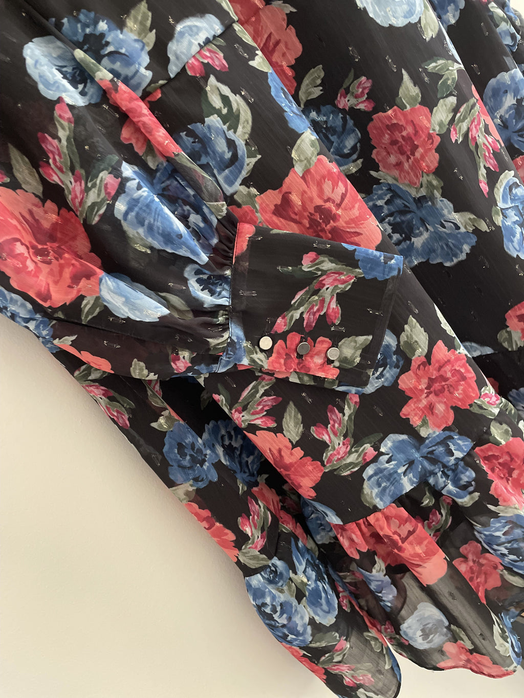 Voile Lurex Plumetis - Imprimé Paulette