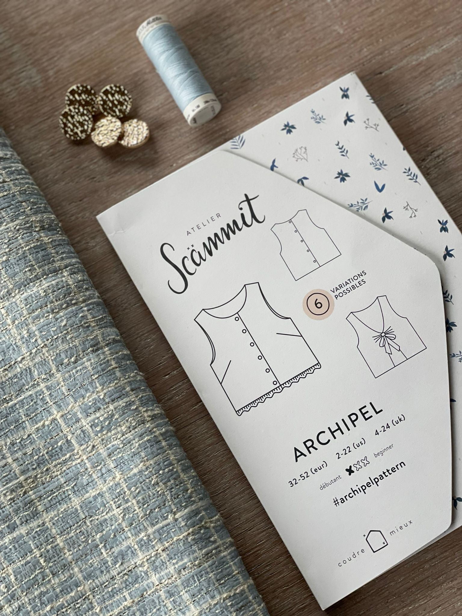 Ensemble Top Achipel & Jacquard imprimé Augustin