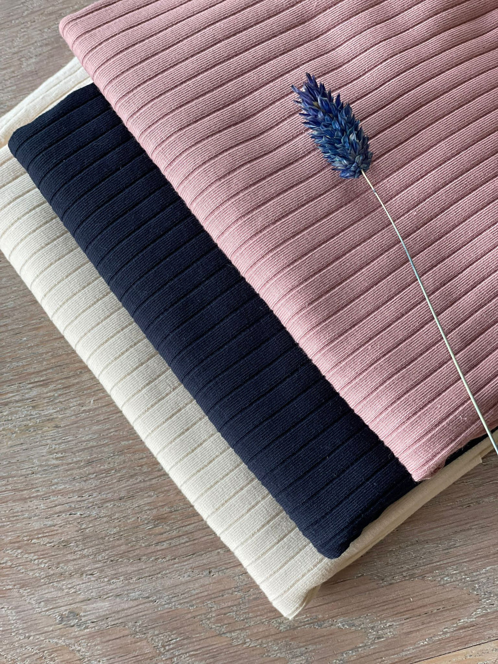 Jersey à côtes - Colette - Marine