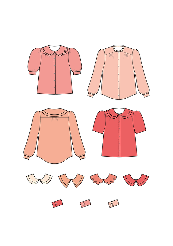 Pouch Pattern - Nicole Shirt - Atelier Bernie