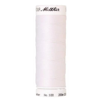 Fil à coudre Mettler Seralon - Blanc - 200m