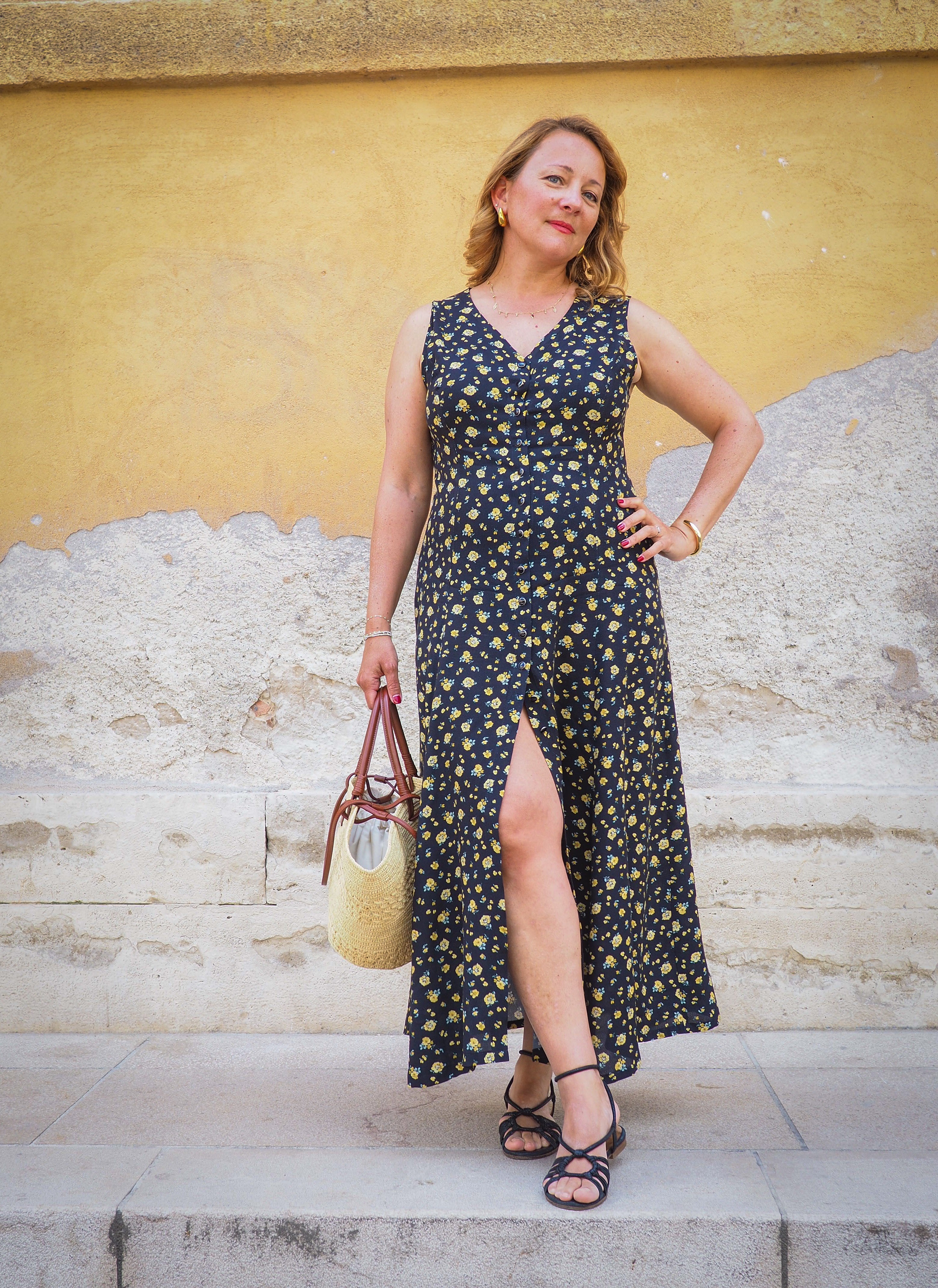 Précommande - Kit couture Robe Lili & crêpe marocain de viscose Ecovero Lili