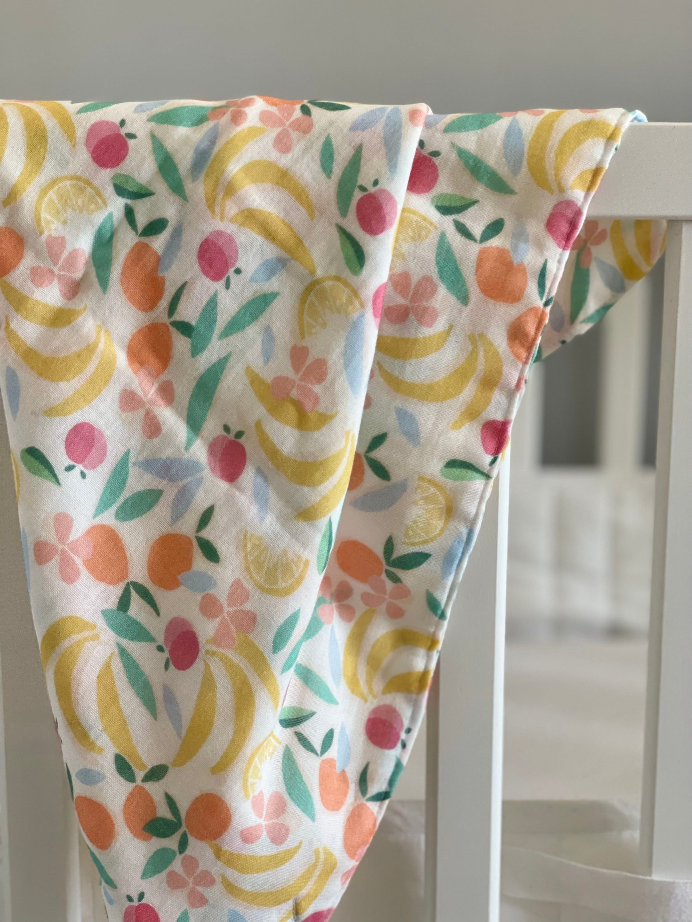 Organic Cotton Gauze - Citrus Print (Coupons)