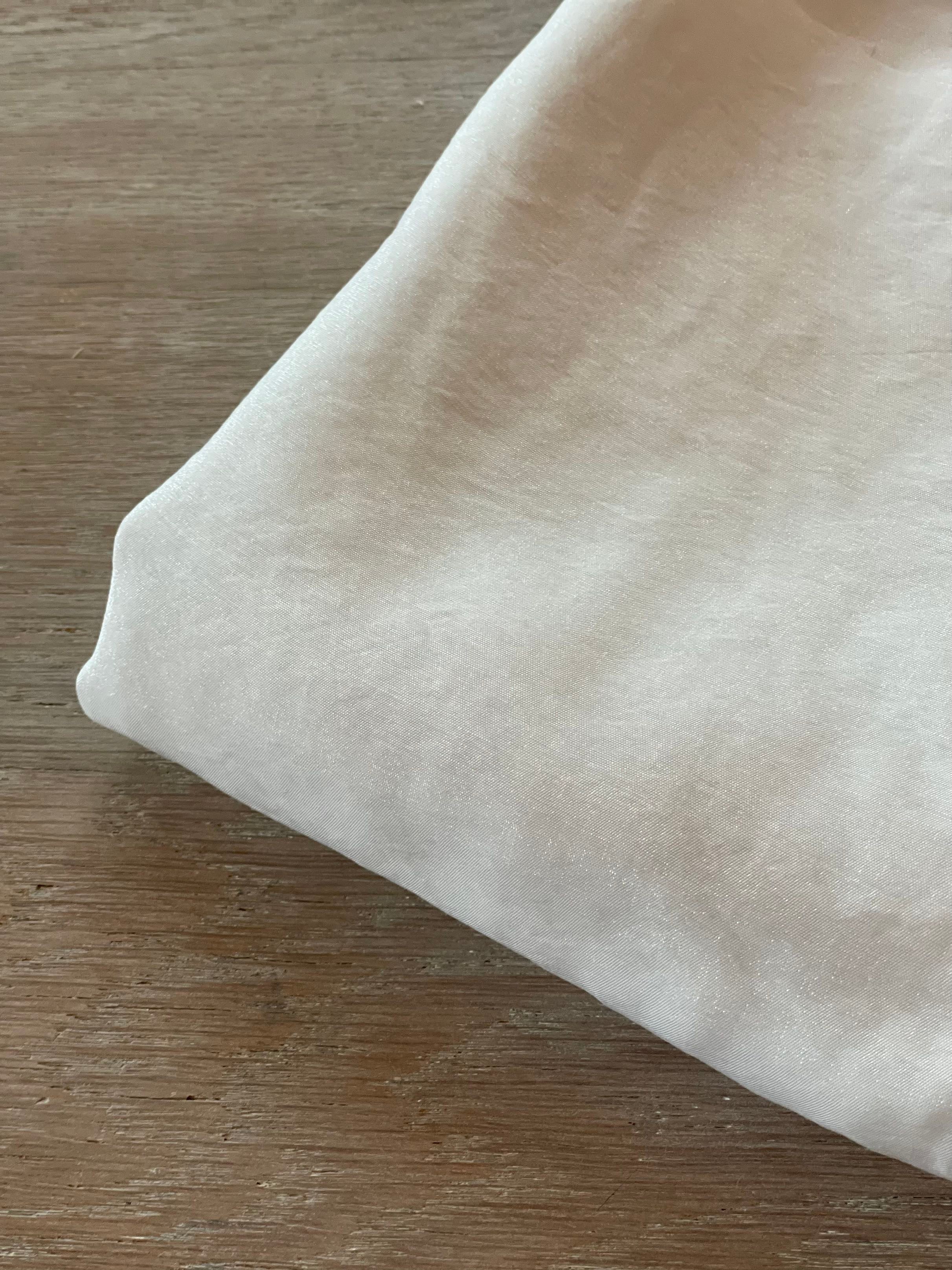 Toile Soyeuse - Uni - Blanche