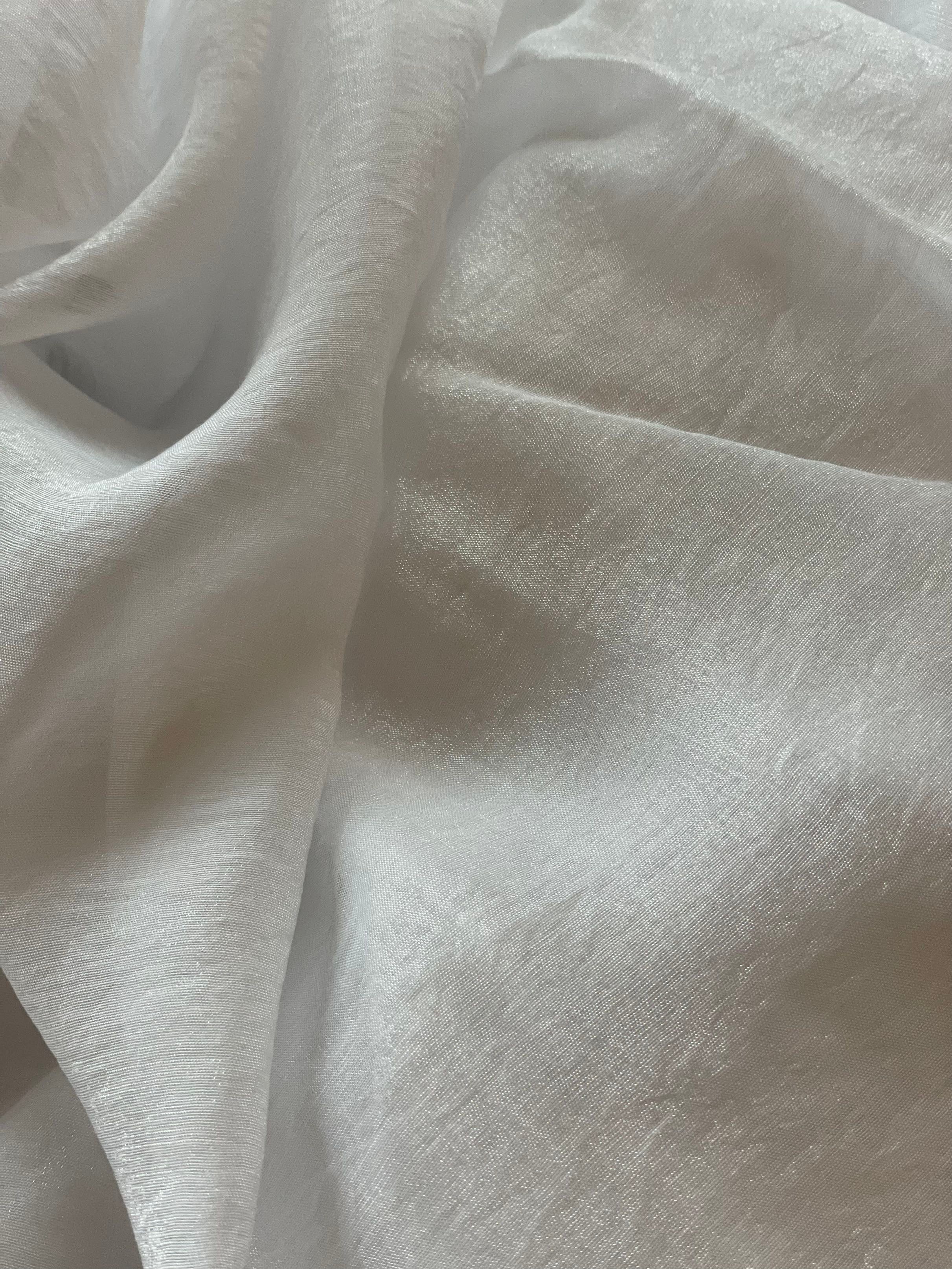 Toile Soyeuse - Uni - Blanche