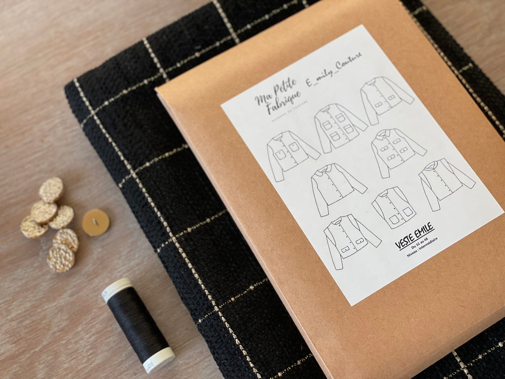 Ensemble à coudre Veste Emile en Jacquard Quadro