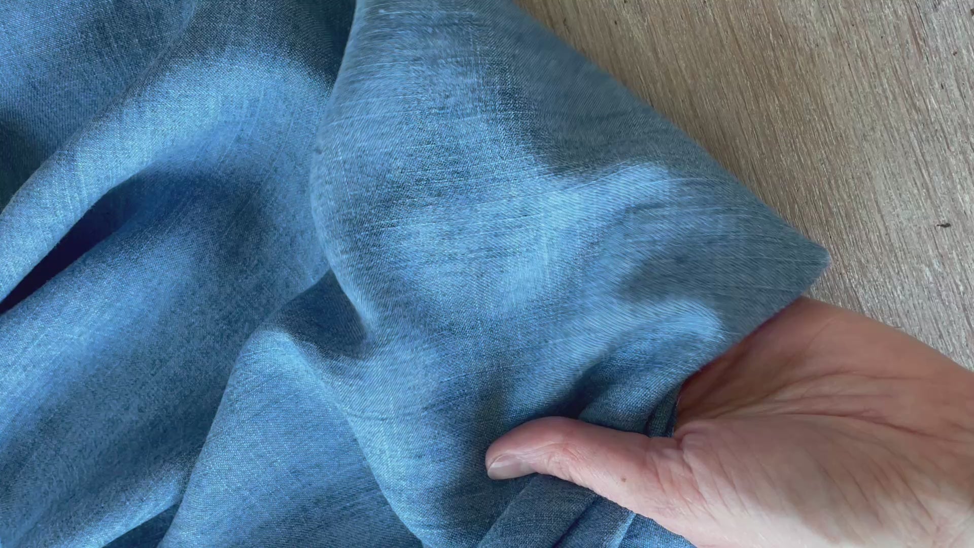Denim light Lyocell - Uni - Bleu moyen