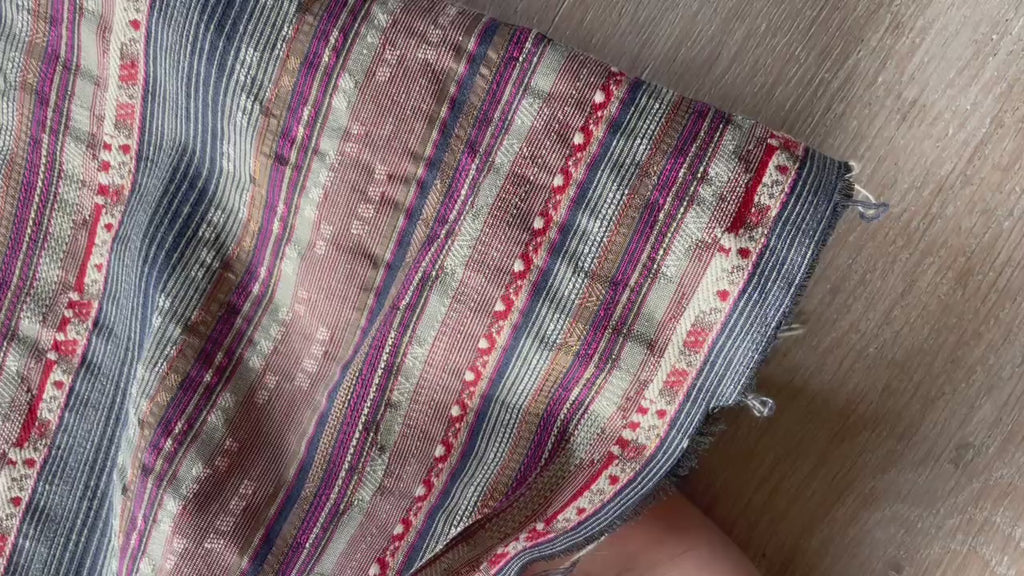 Jacquard Rayure - Céleste