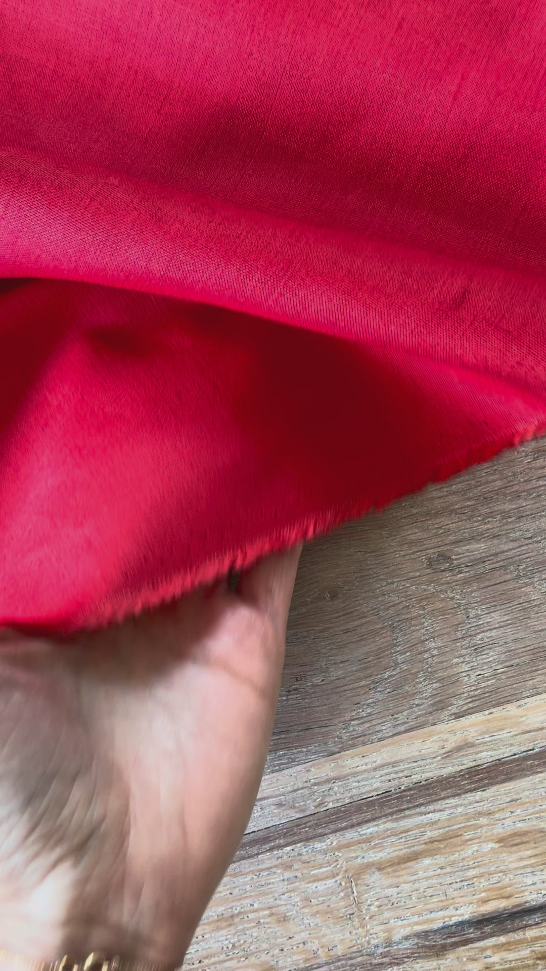 Toile lin-viscose - Coletta - Coquelicot