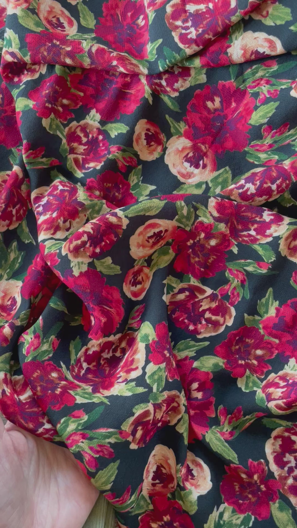 Crêpe marocain de Viscose - Imprimé Paula