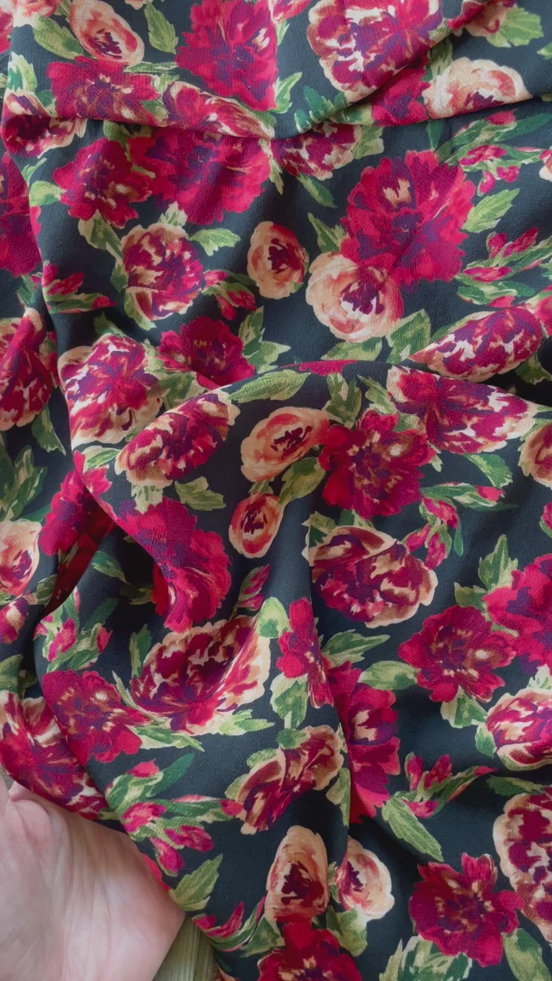 Crêpe marocain de Viscose - Imprimé Paula