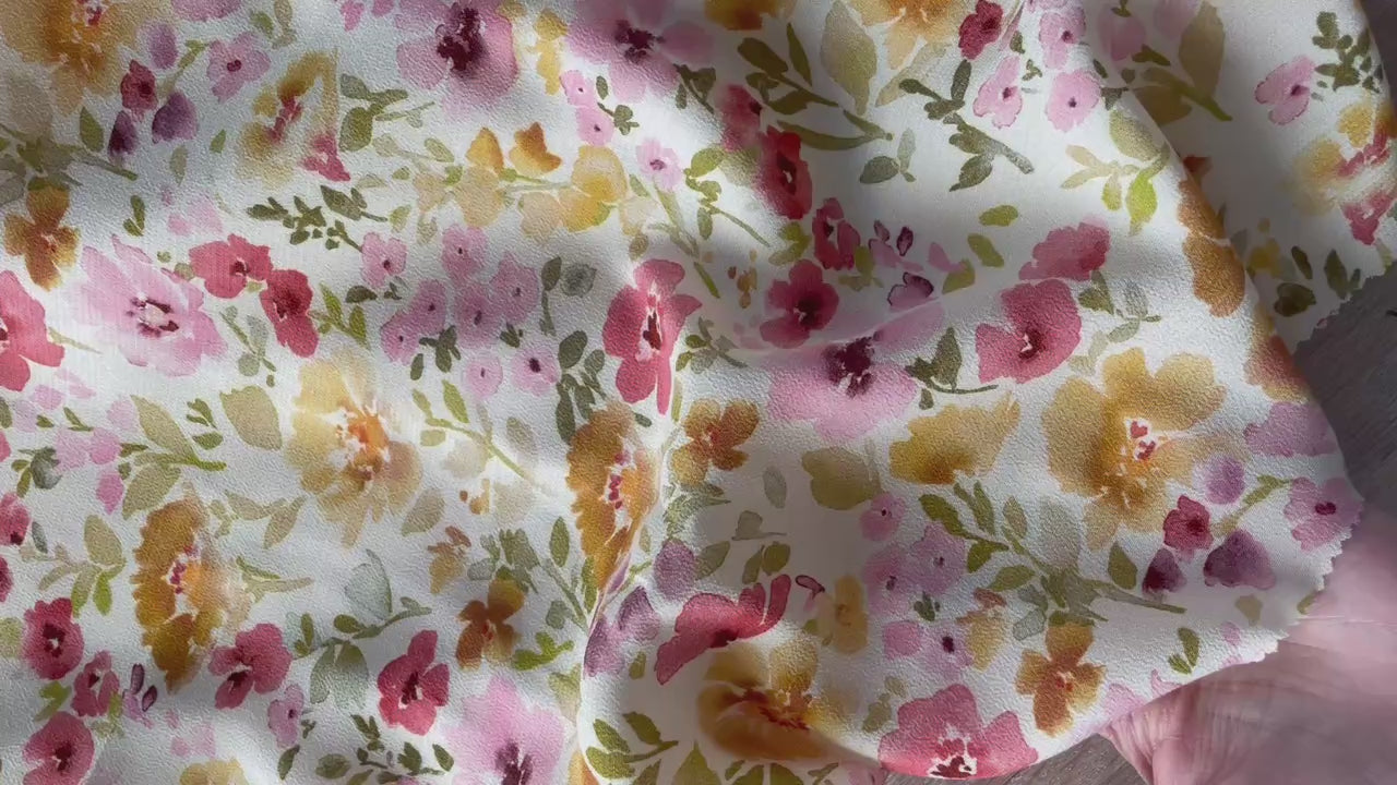 Crêpe marocain de Viscose - Imprimé Felicia