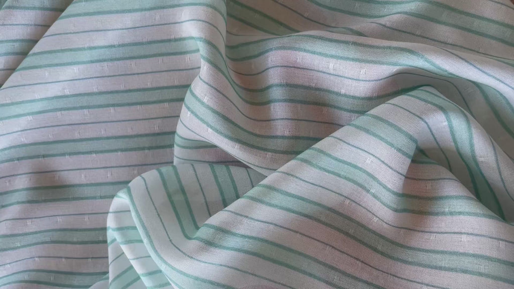 Viscose Plumetis - Luana Print - Aqua