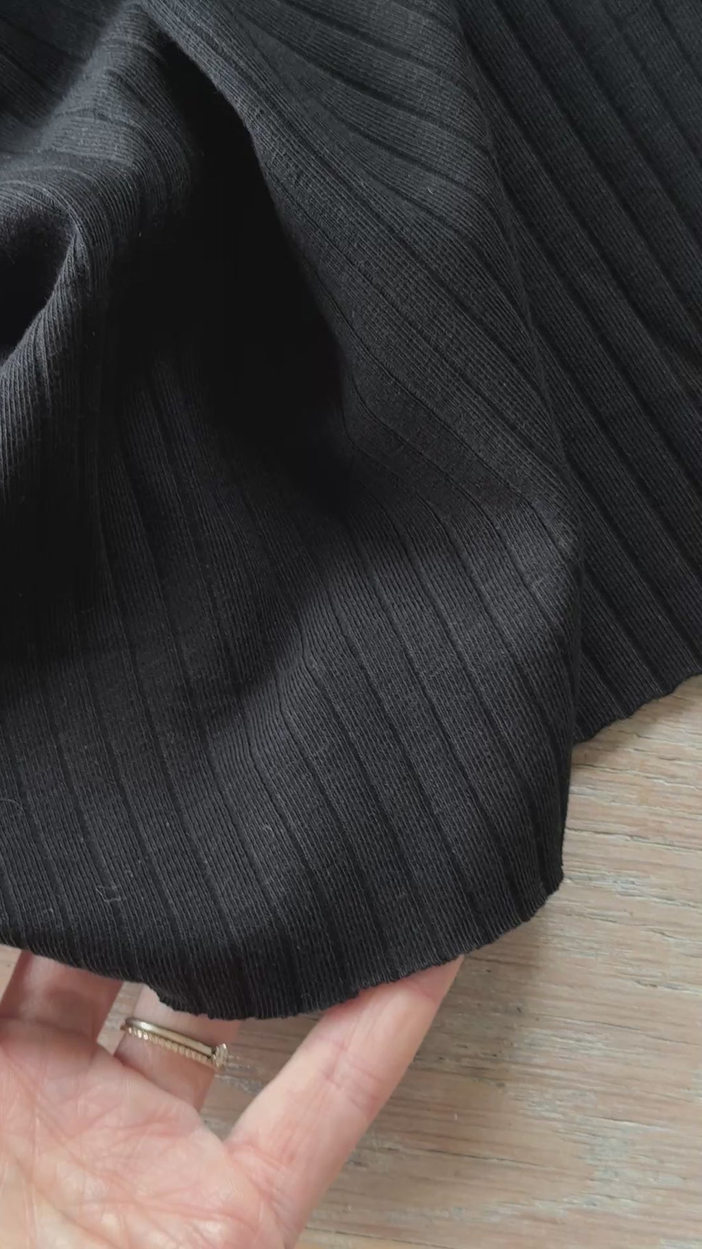 Ribbed Jersey - Colette - Black